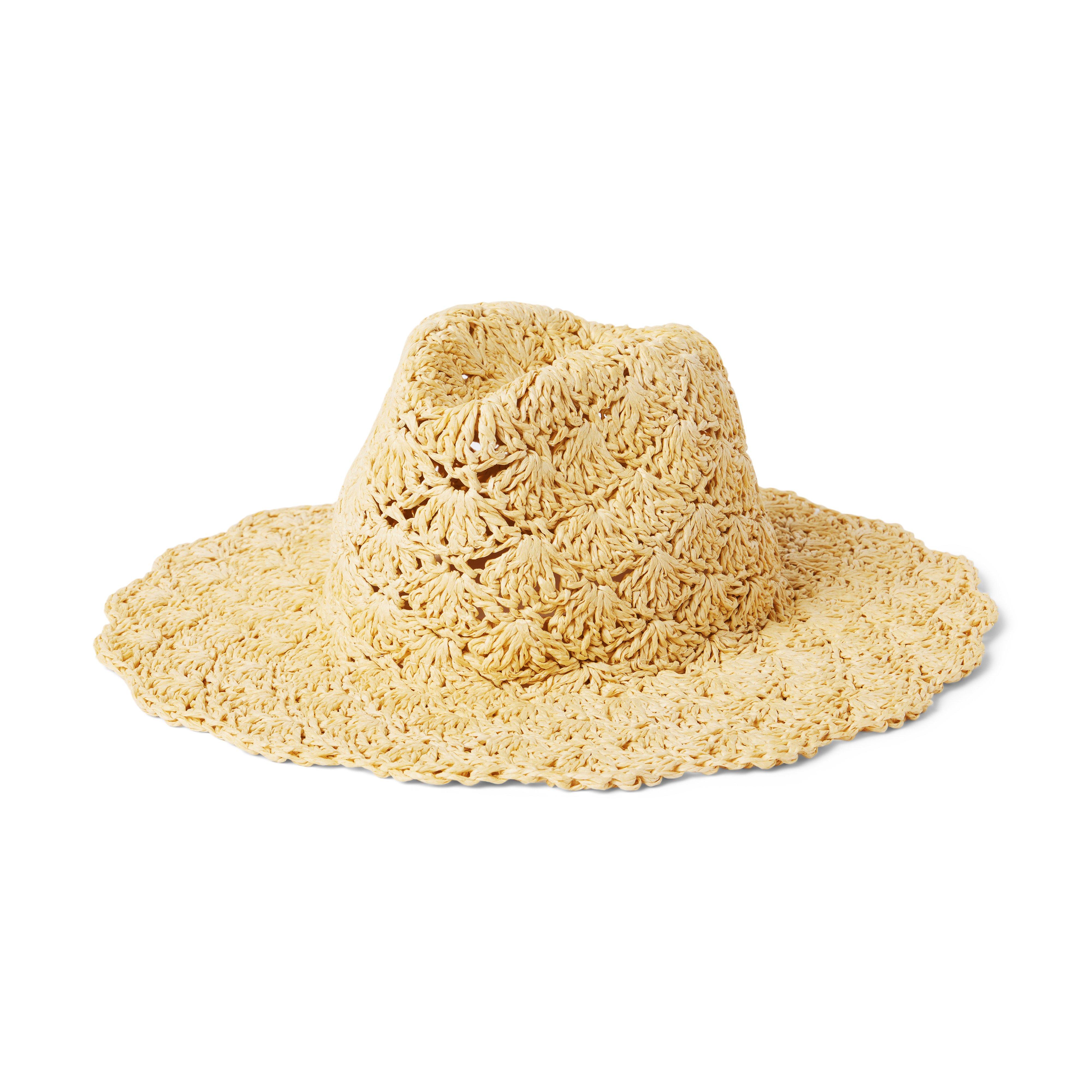 Crochet Straw Sun Hat image number 0