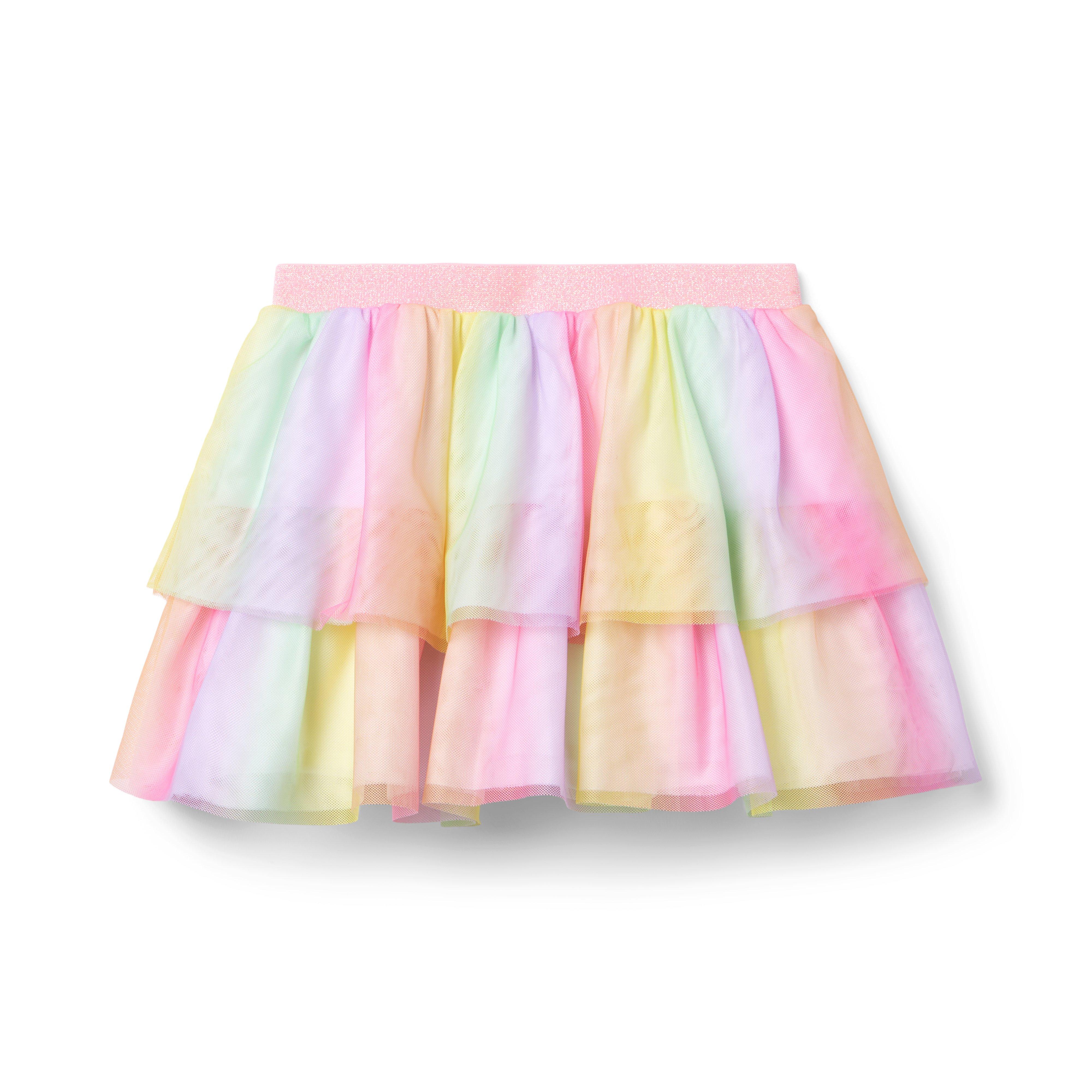 Rainbow Tiered Tulle Skirt