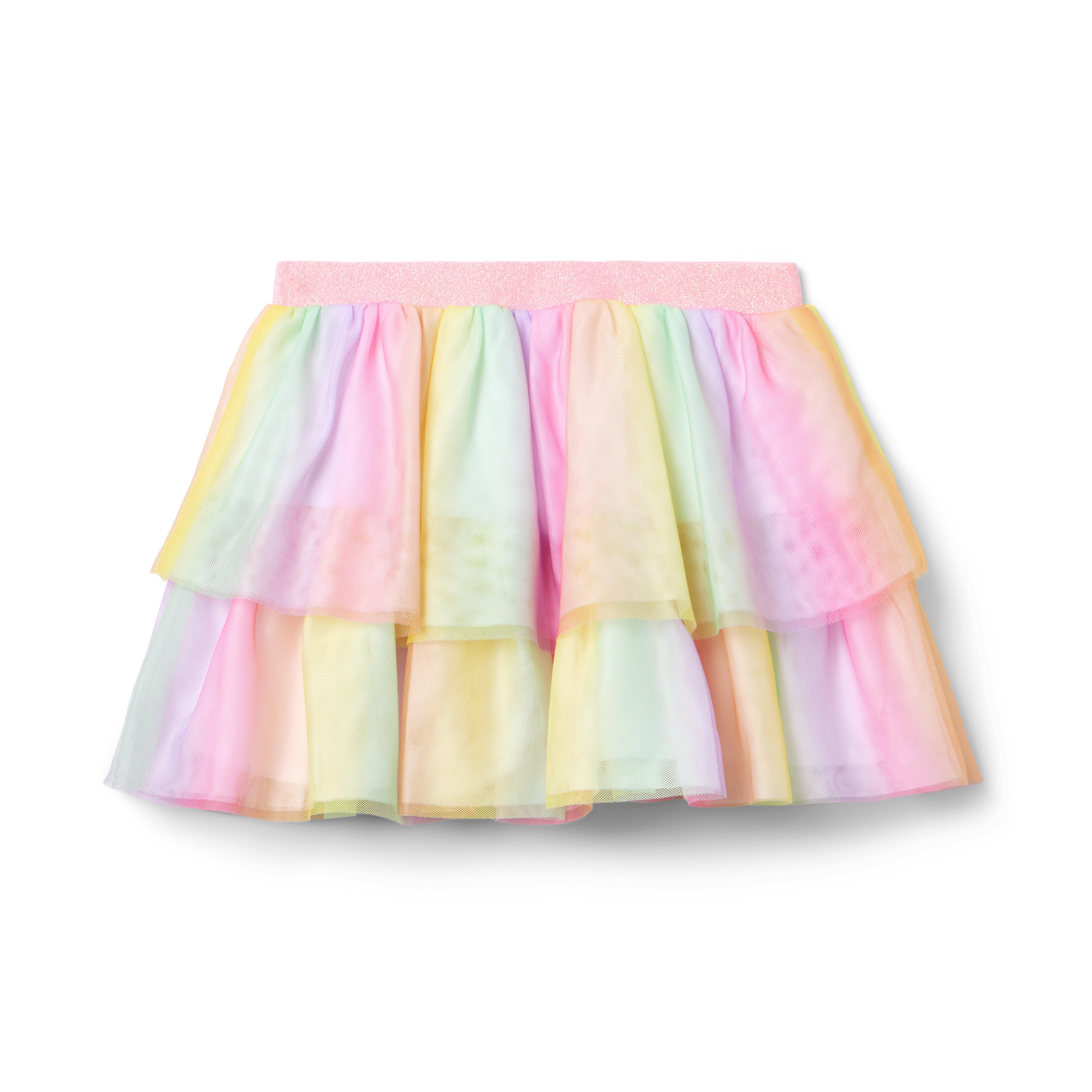 Rainbow Tiered Tulle Skirt image number 1