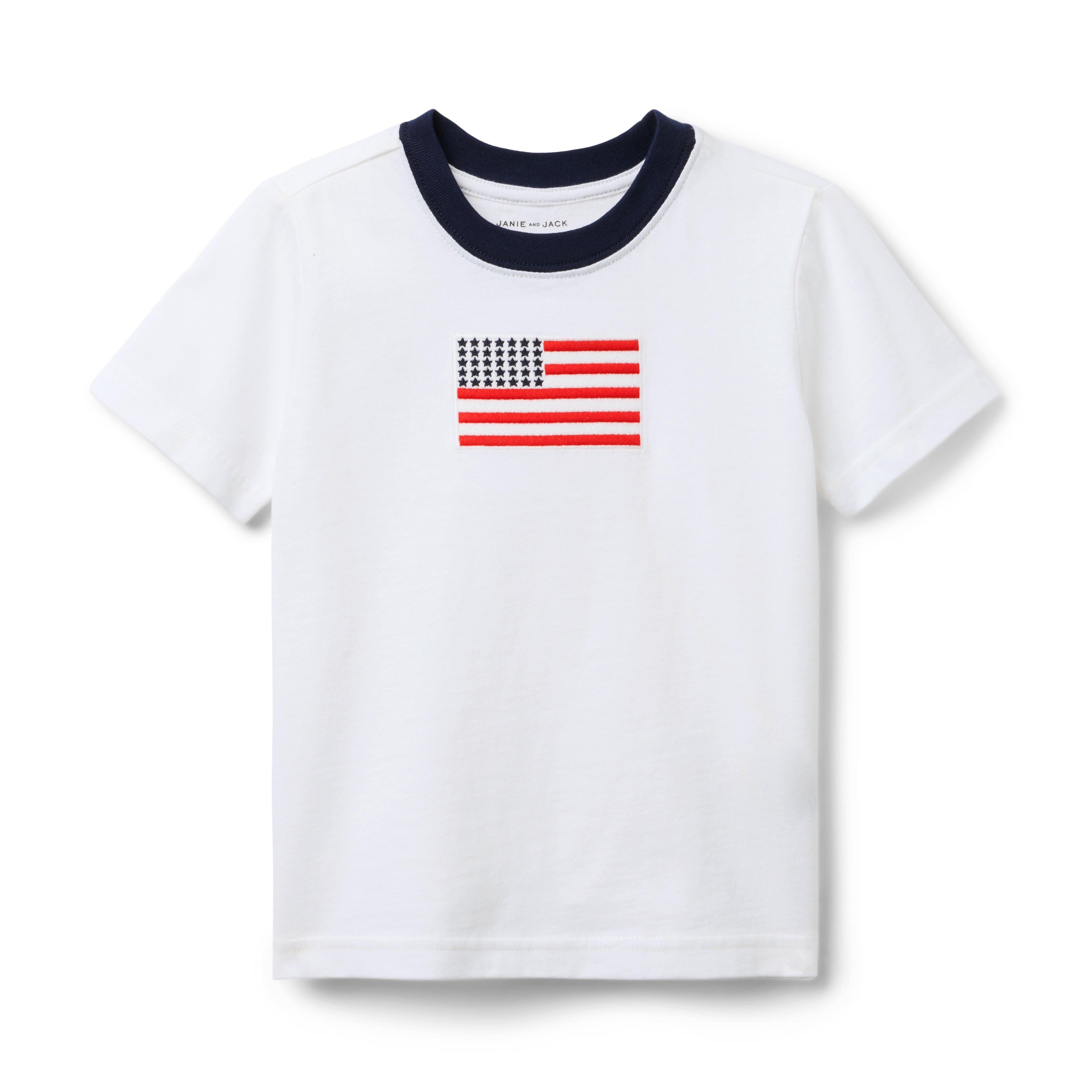 Embroidered Flag Tee