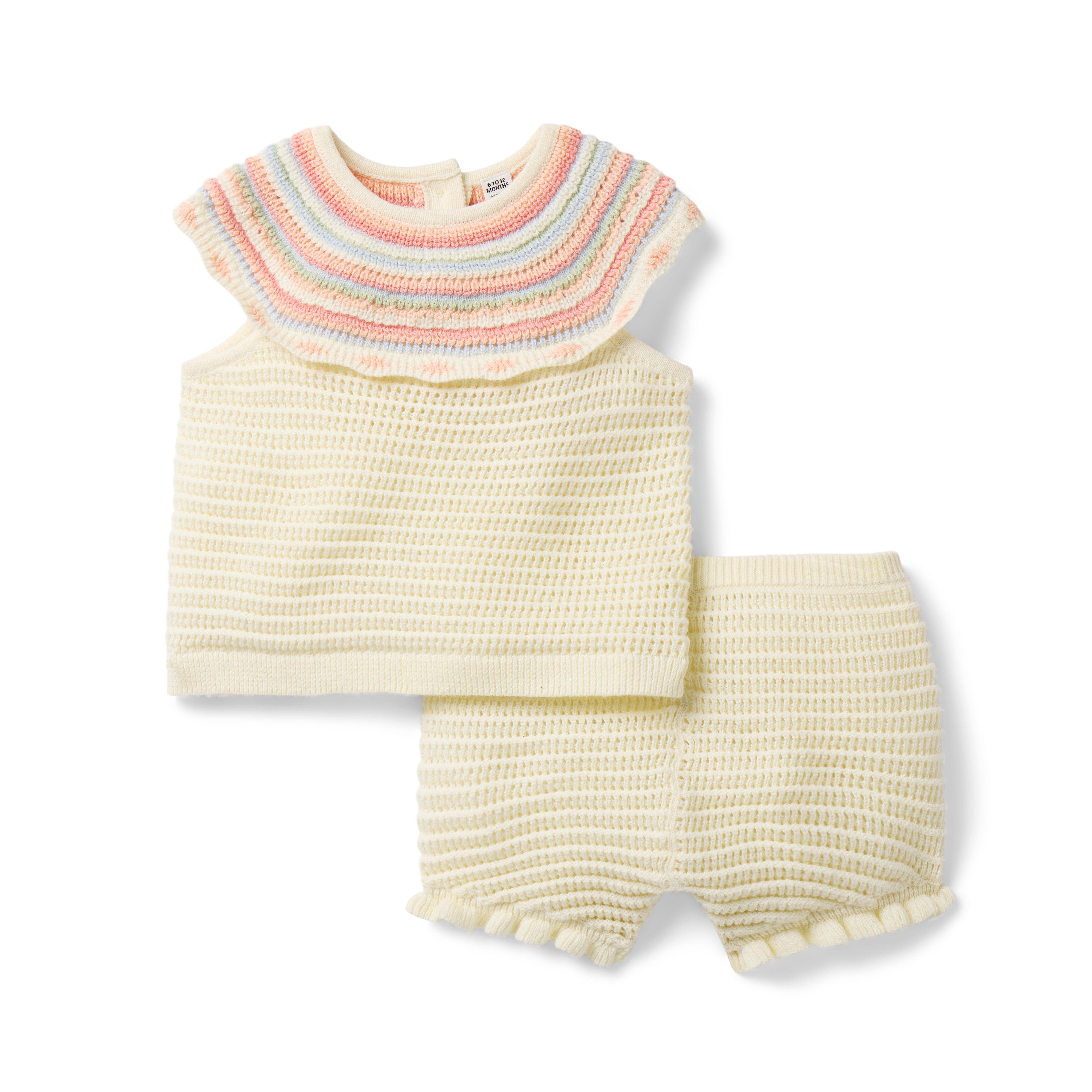 Baby Crochet Collar Set