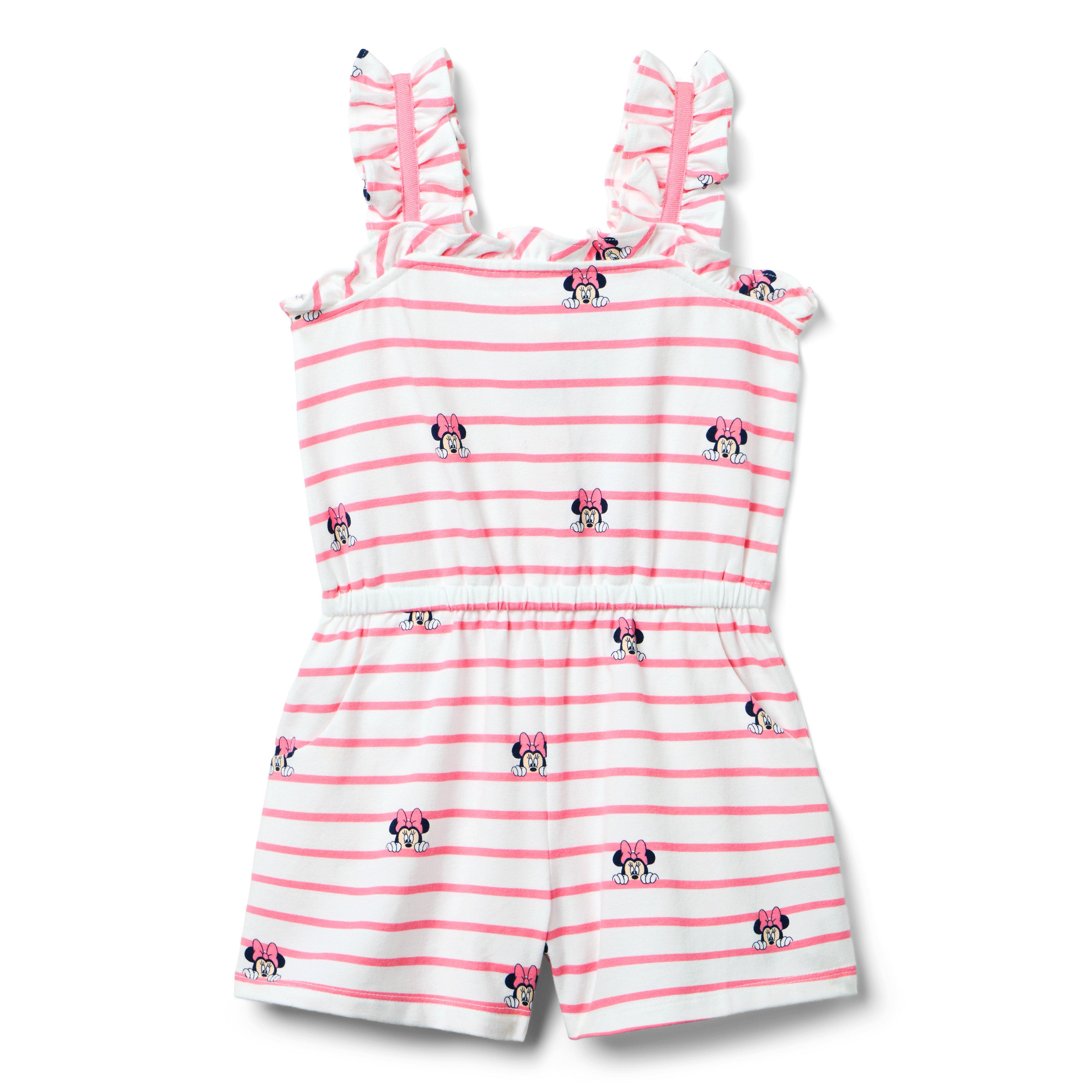 Disney Minnie Mouse Striped Romper  image number 0