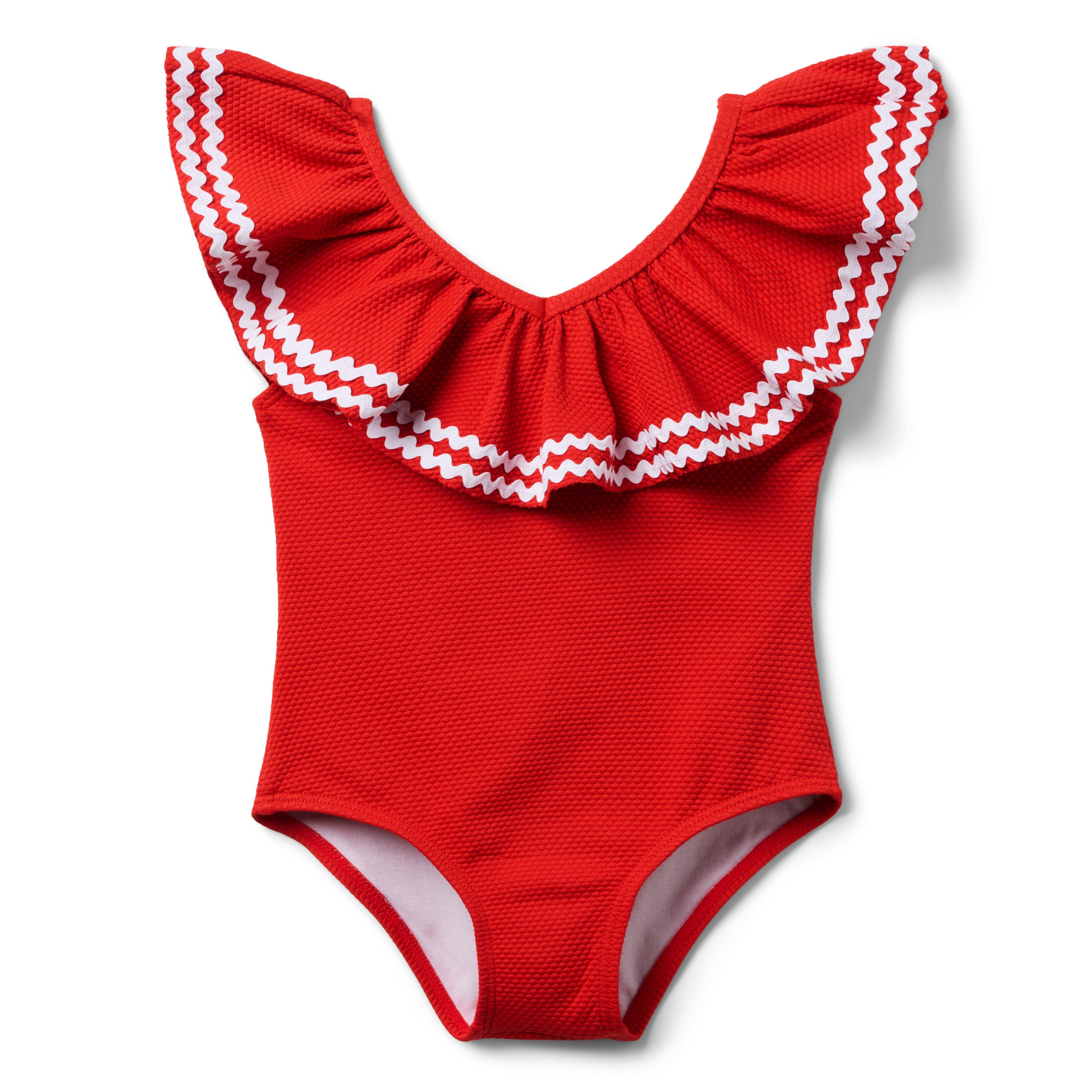 Recycled Ric Rac Ruffle Swimsuit