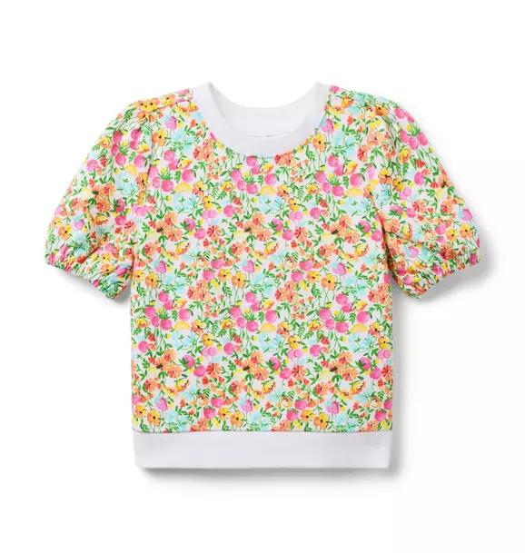 Ditsy Floral French Terry Sweatshirt image number 0