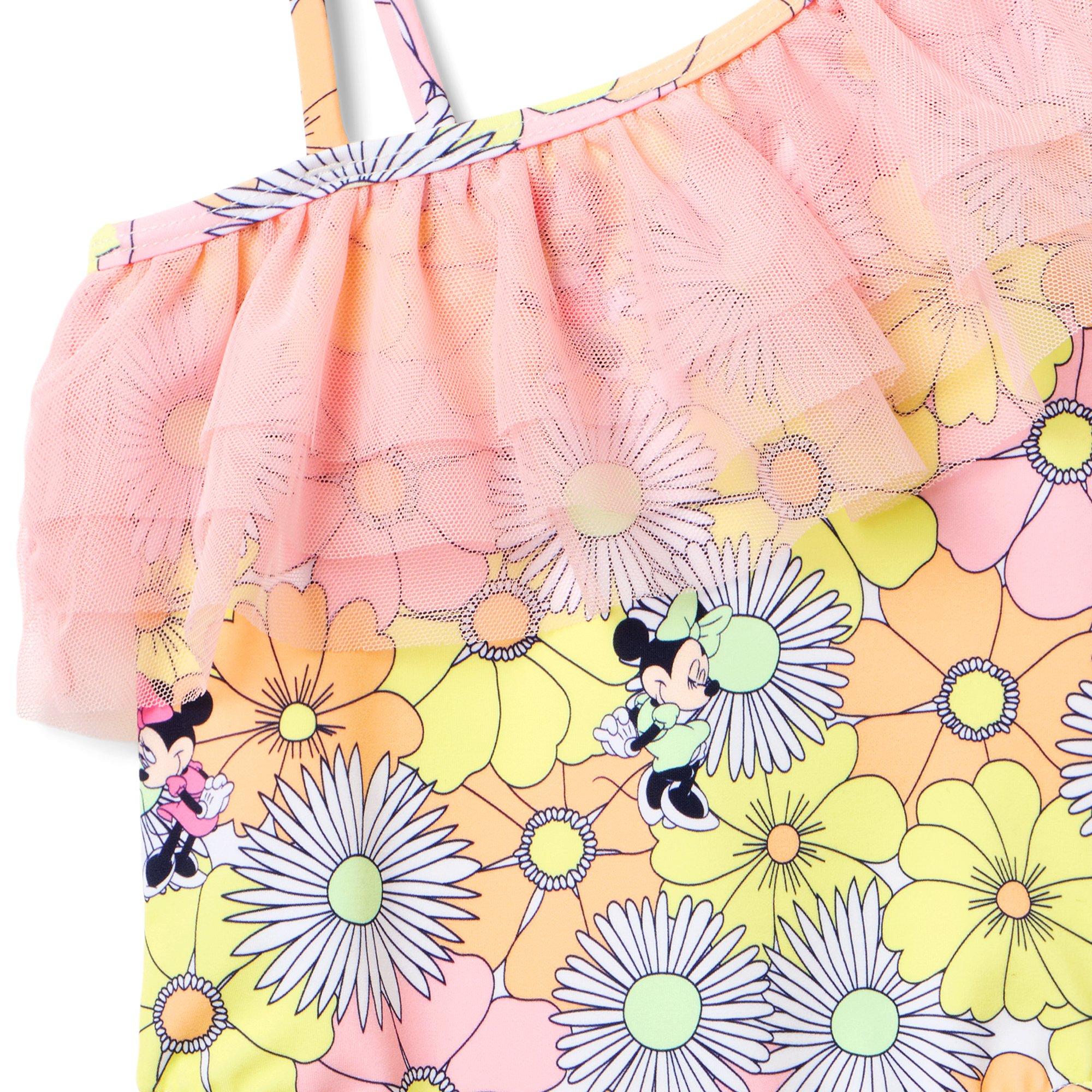 Disney Minnie Mouse Recycled Floral Swimsuit image number 2