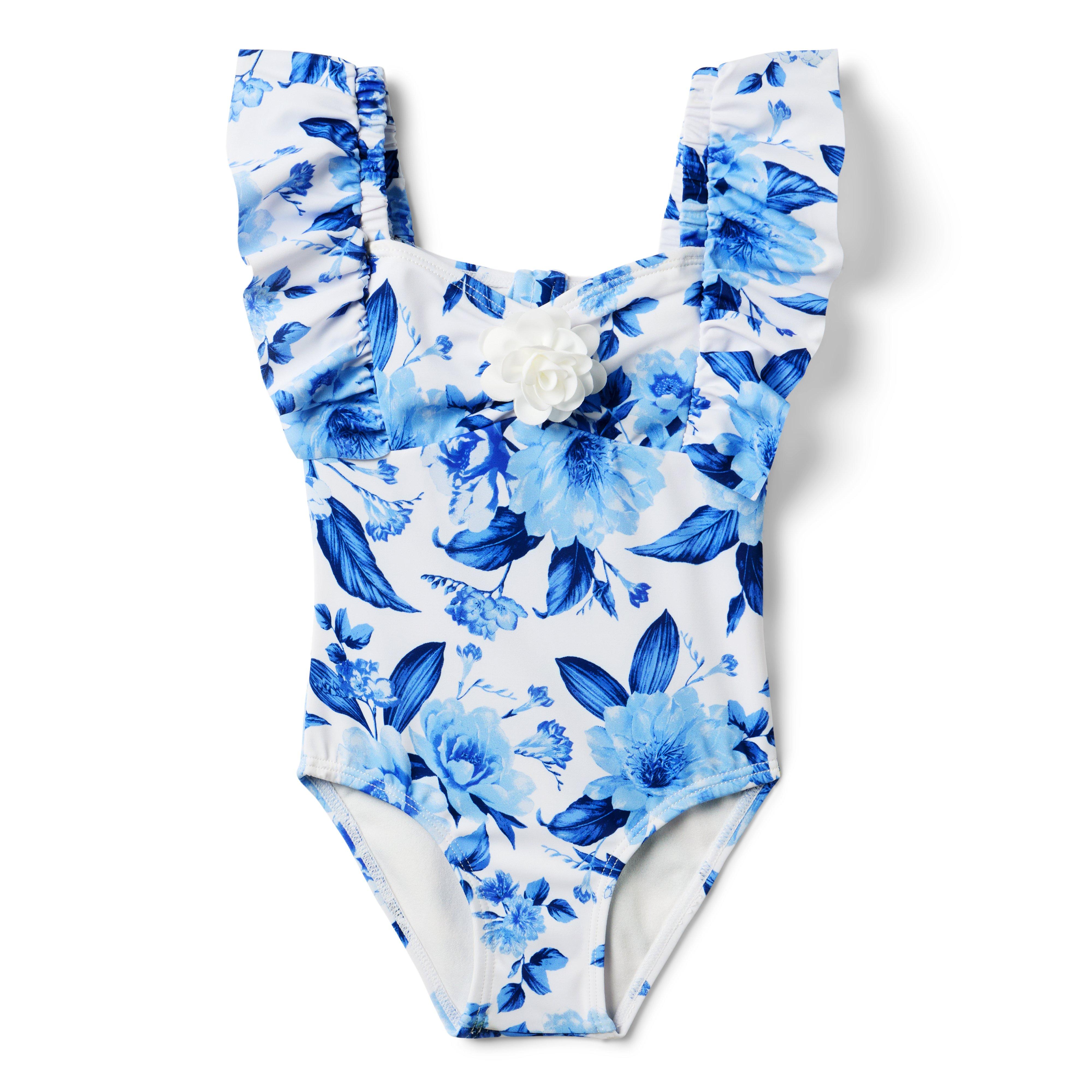 Recycled Floral Rosette Swimsuit