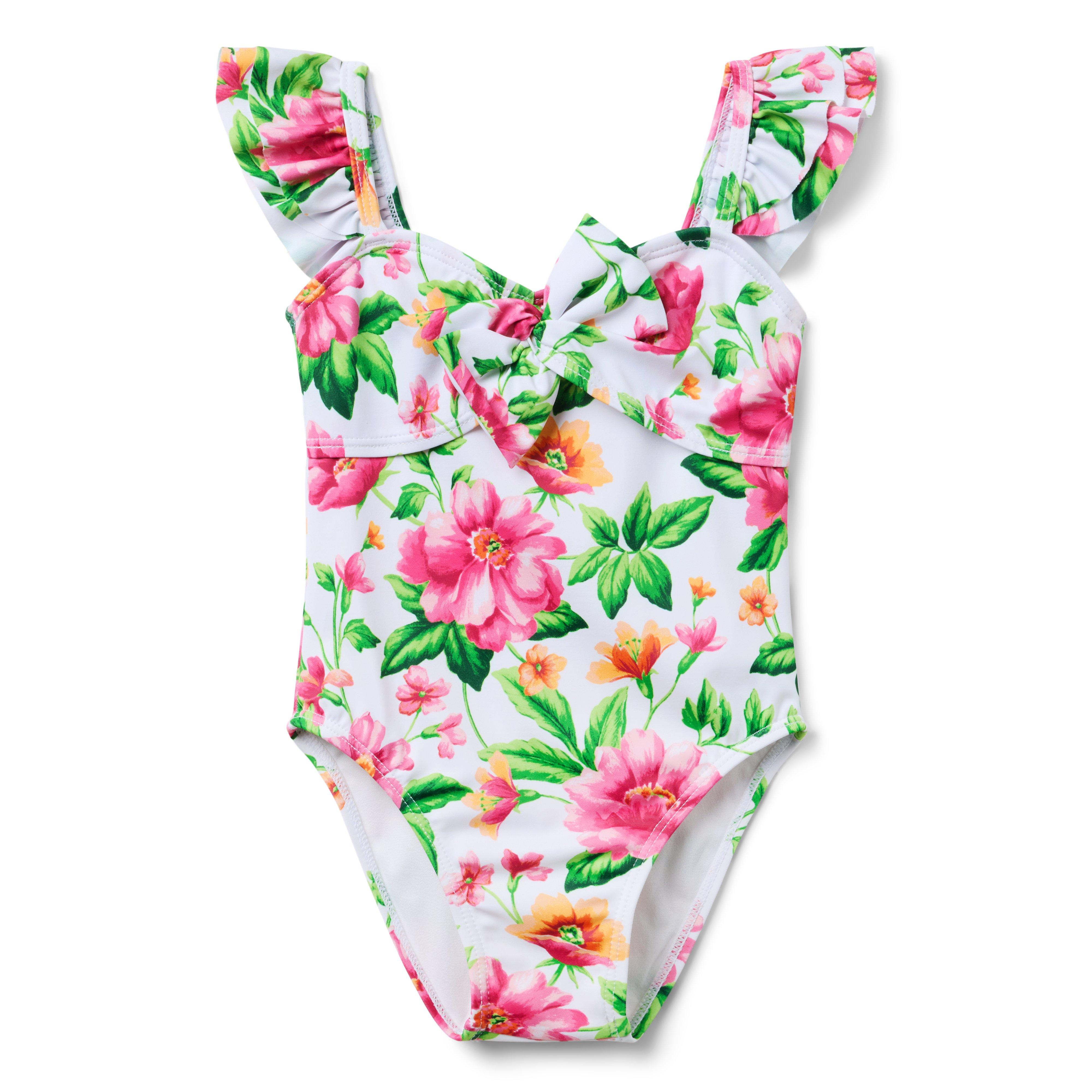 Recycled Floral Twist Front Swimsuit