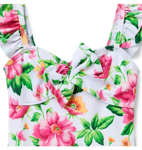 Recycled Floral Twist Front Swimsuit image number 2