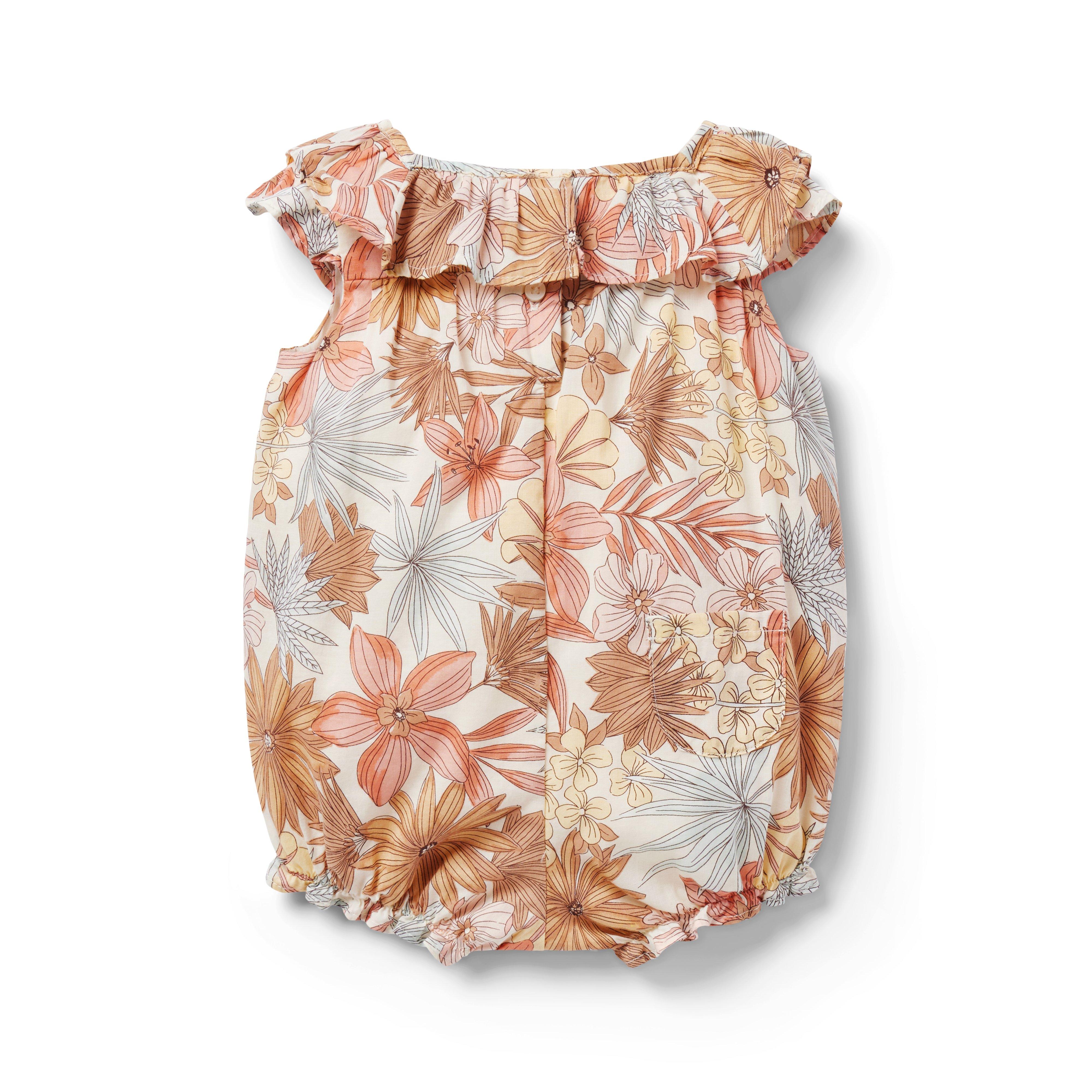 Baby Floral Ruffle Romper image number 1