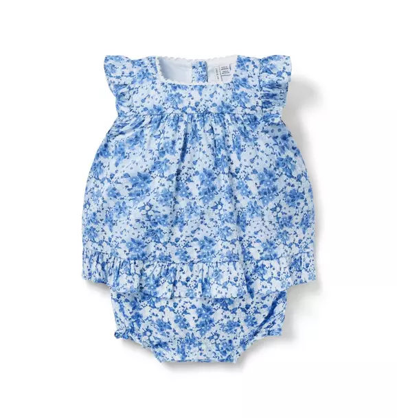 Baby Floral Ruffle Romper image number 0