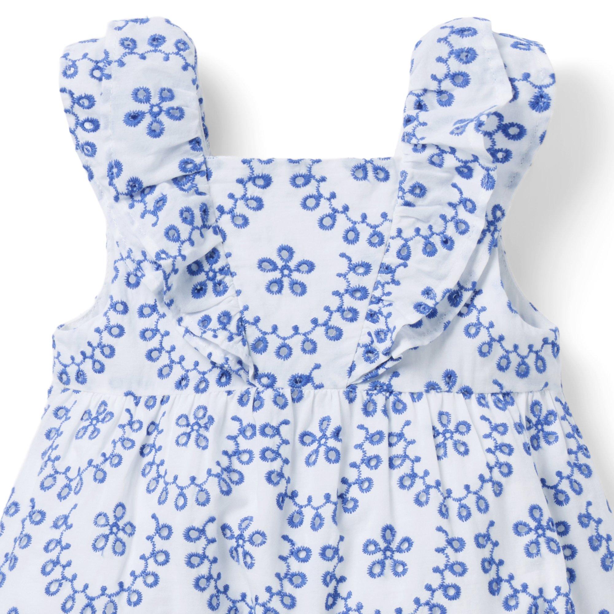 Baby Eyelet Ruffle Romper image number 2