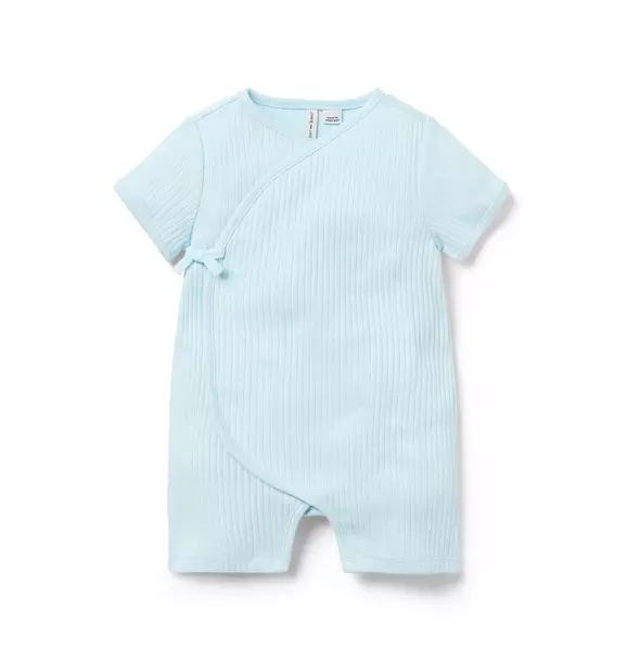 Baby Ribbed Wrap Romper image number 0