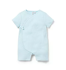 Baby Ribbed Wrap Romper
