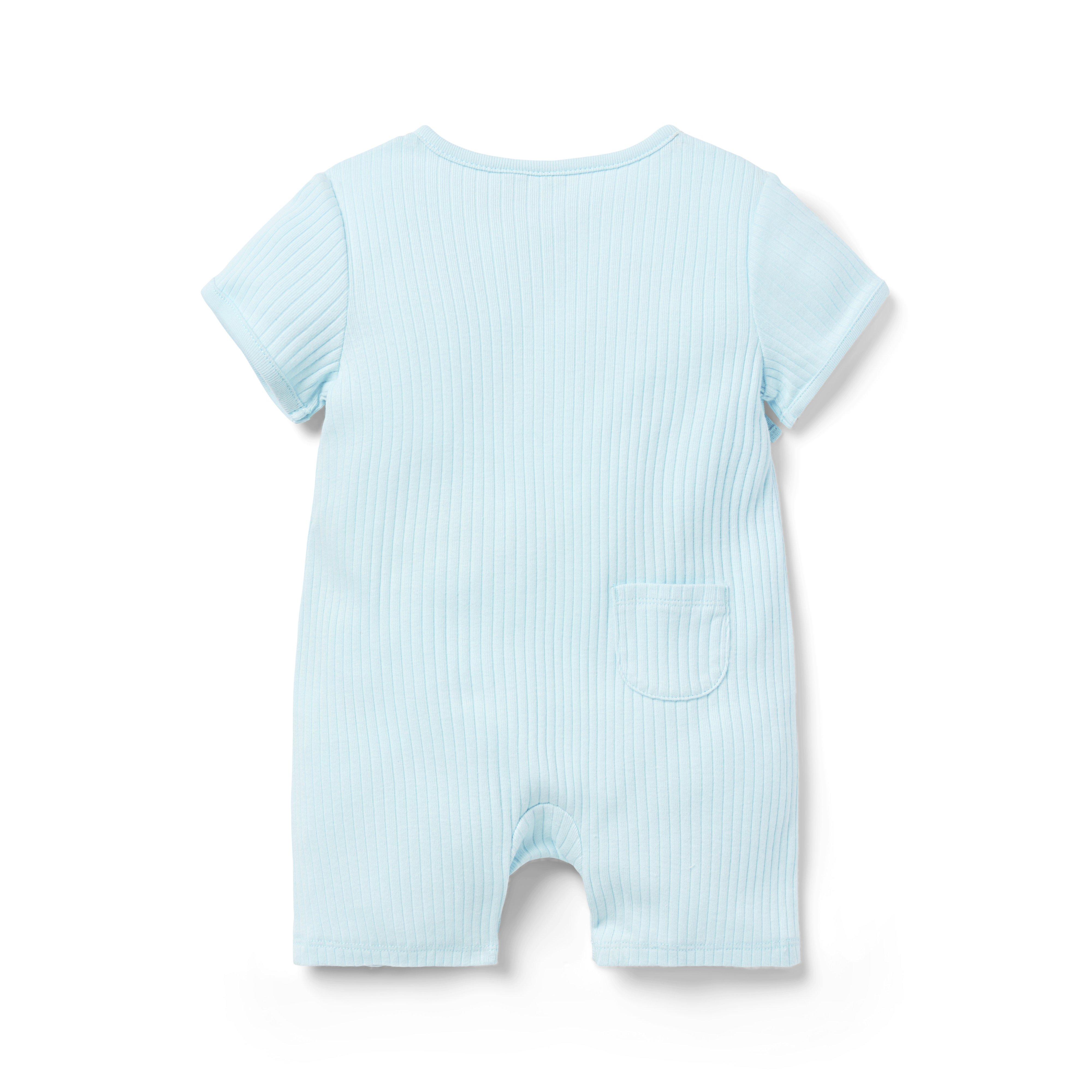 Baby Ribbed Wrap Romper image number 1