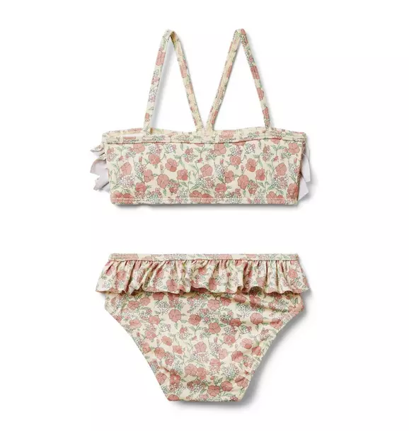 Recycled Ditsy Floral Ruffle 2-Piece Swimsuit image number 1