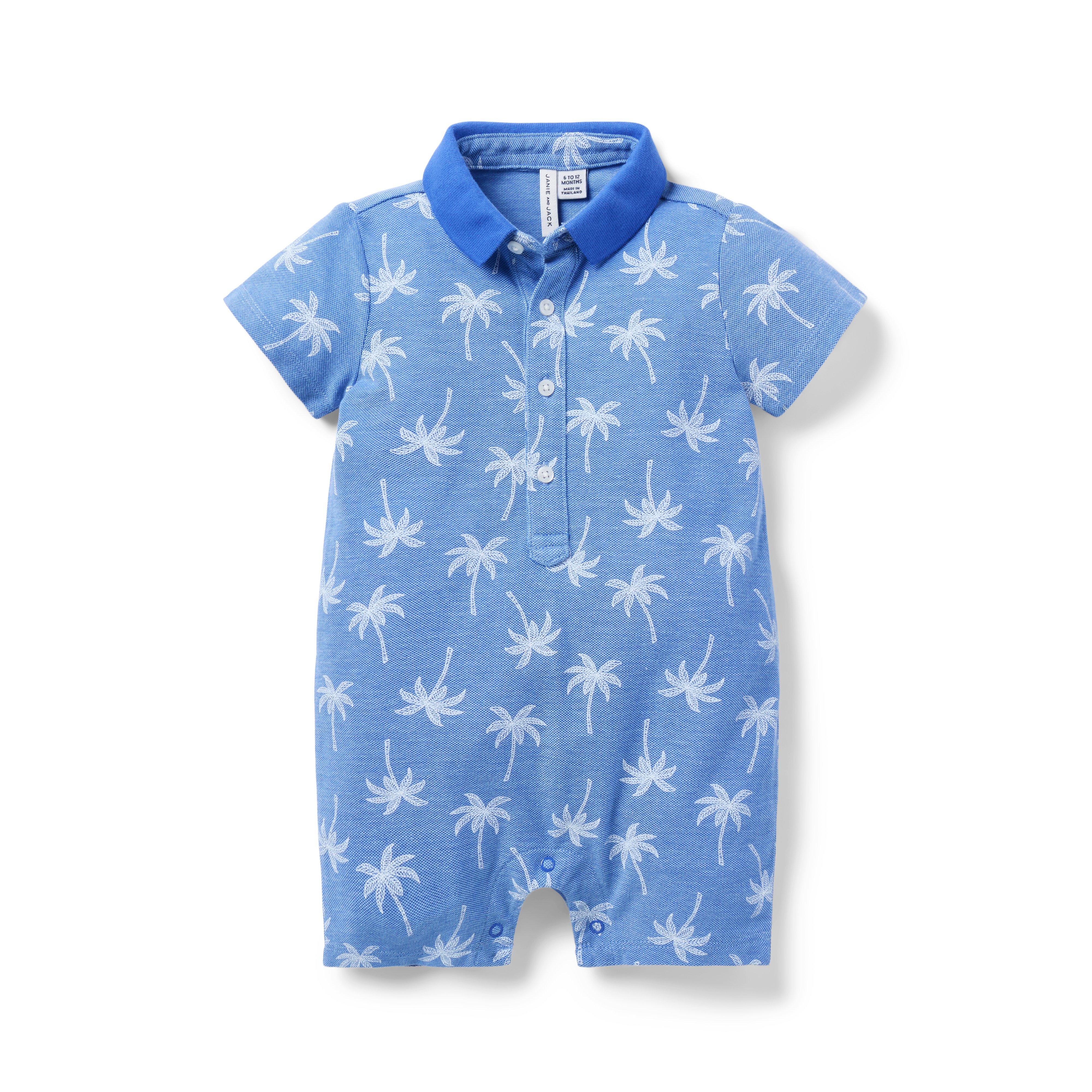 Baby Palm Polo Romper image number 0