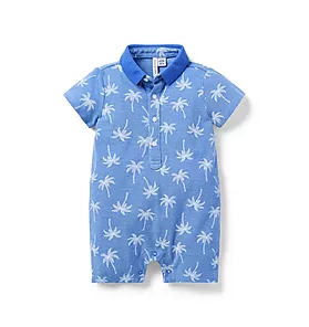 Baby Palm Polo Romper