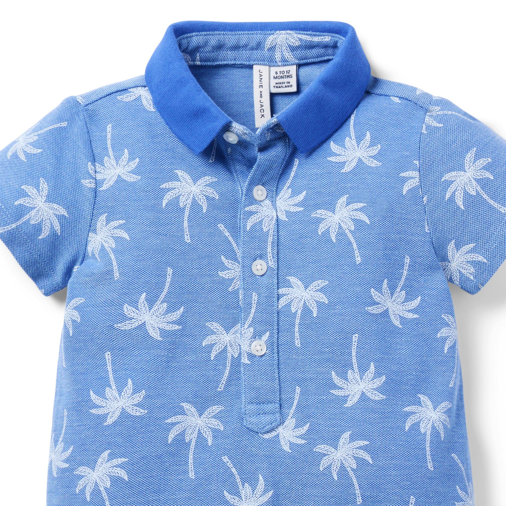 Baby Palm Polo Romper image number 2