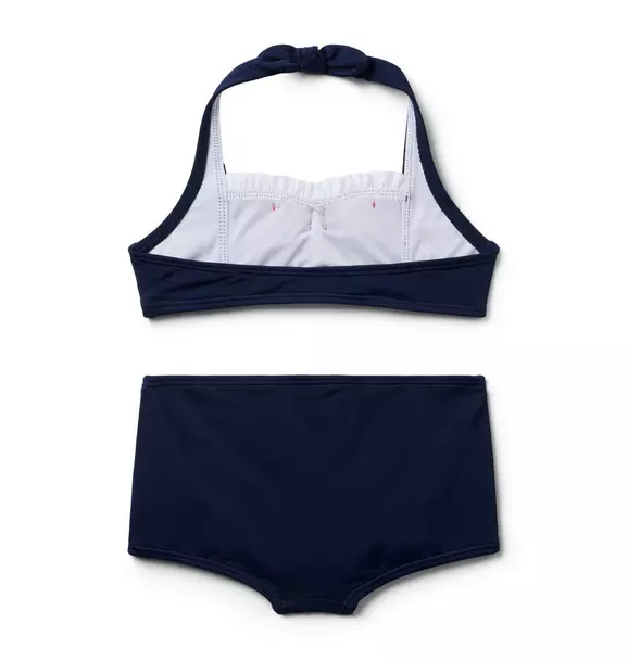 Recycled Bow Halter 2-Piece Swimsuit image number 1