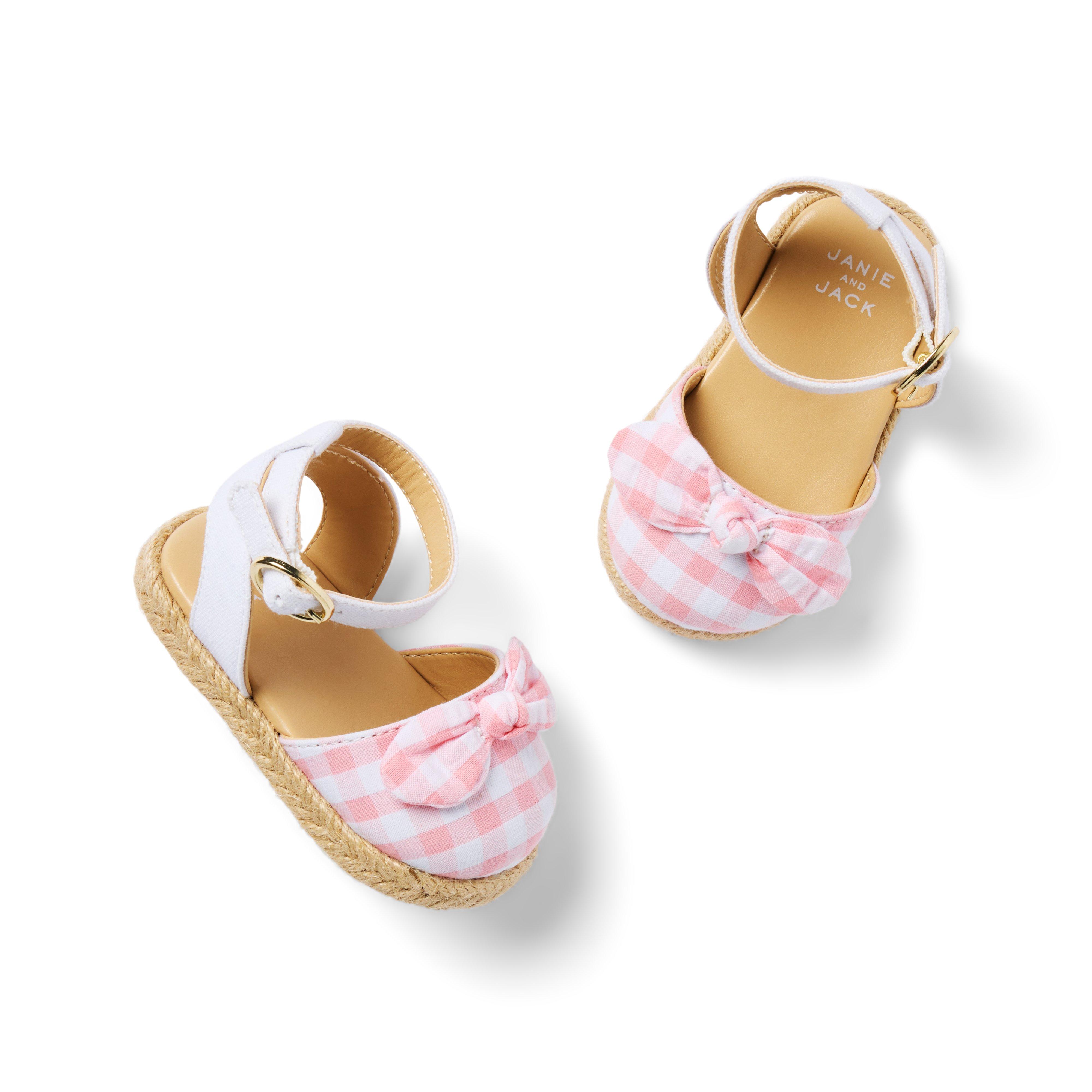 Baby Gingham Bow Espadrille