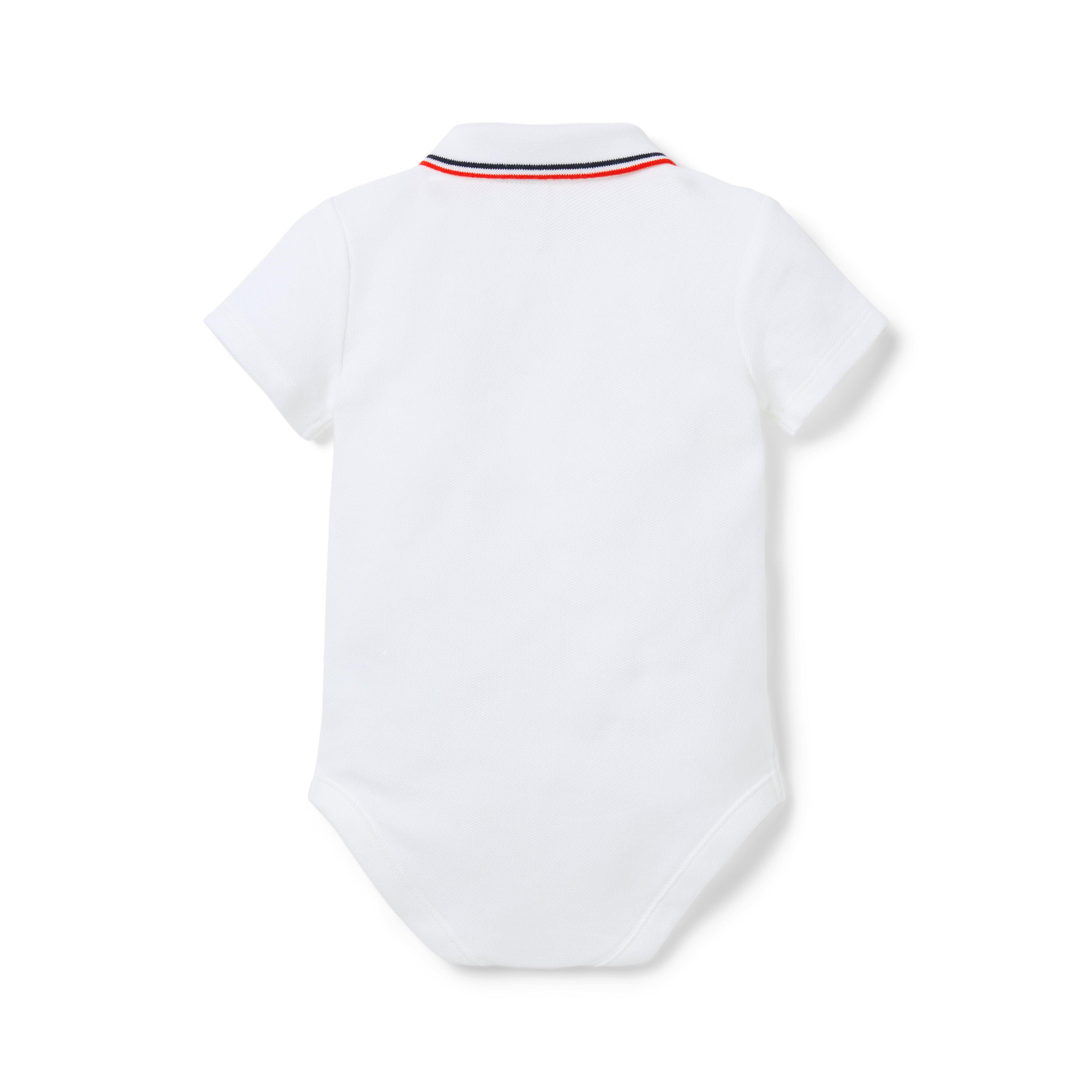 Baby Flag Icon Polo Bodysuit image number 1