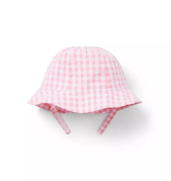 Baby Gingham Seersucker Bucket Hat image number 0