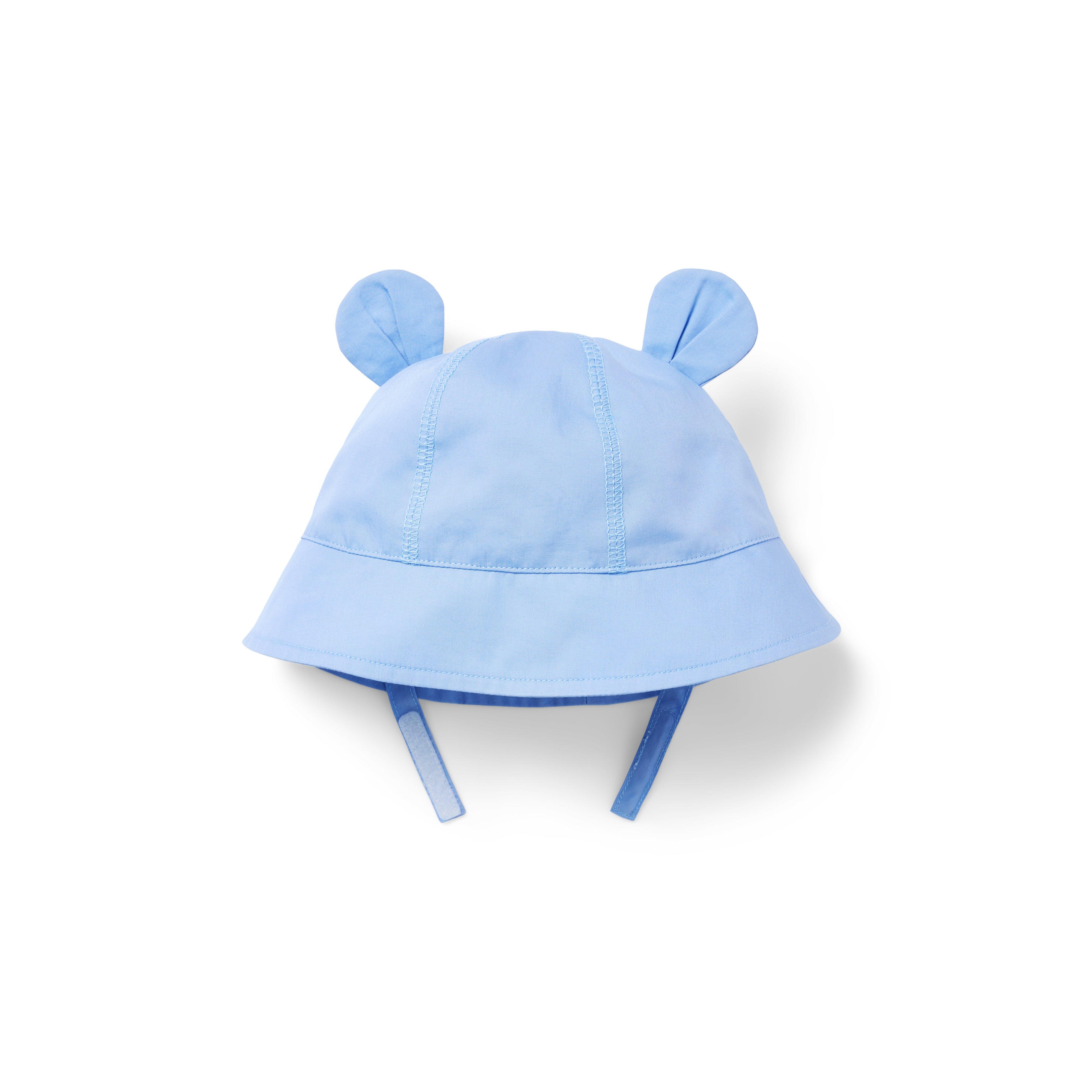 1pc Baby Boy'S/Girl'S Cute Fishing Hat With Bear & Cloud Print