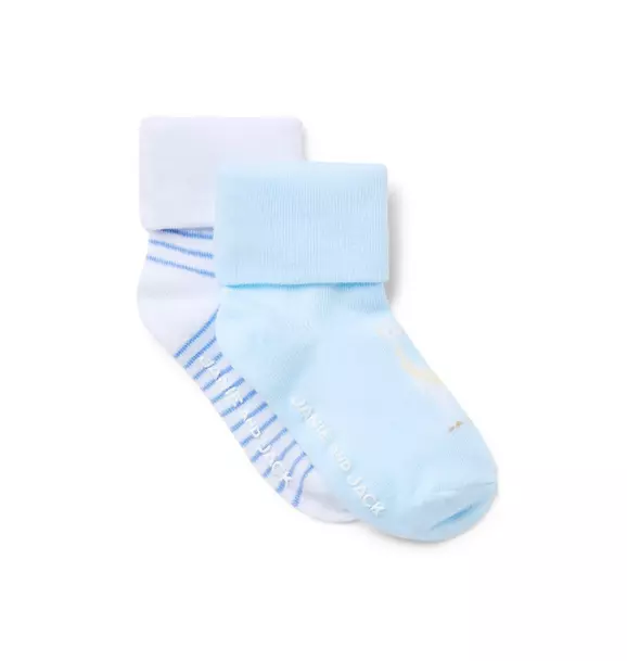Baby Stripe And Giraffe Sock 2-Pack image number 0