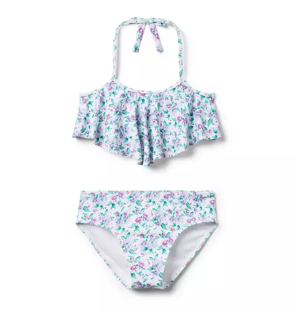 Recycled Floral Halter 2-Piece Swimsuit image number 0