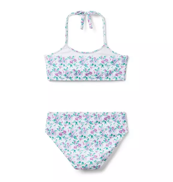 Recycled Floral Halter 2-Piece Swimsuit image number 1