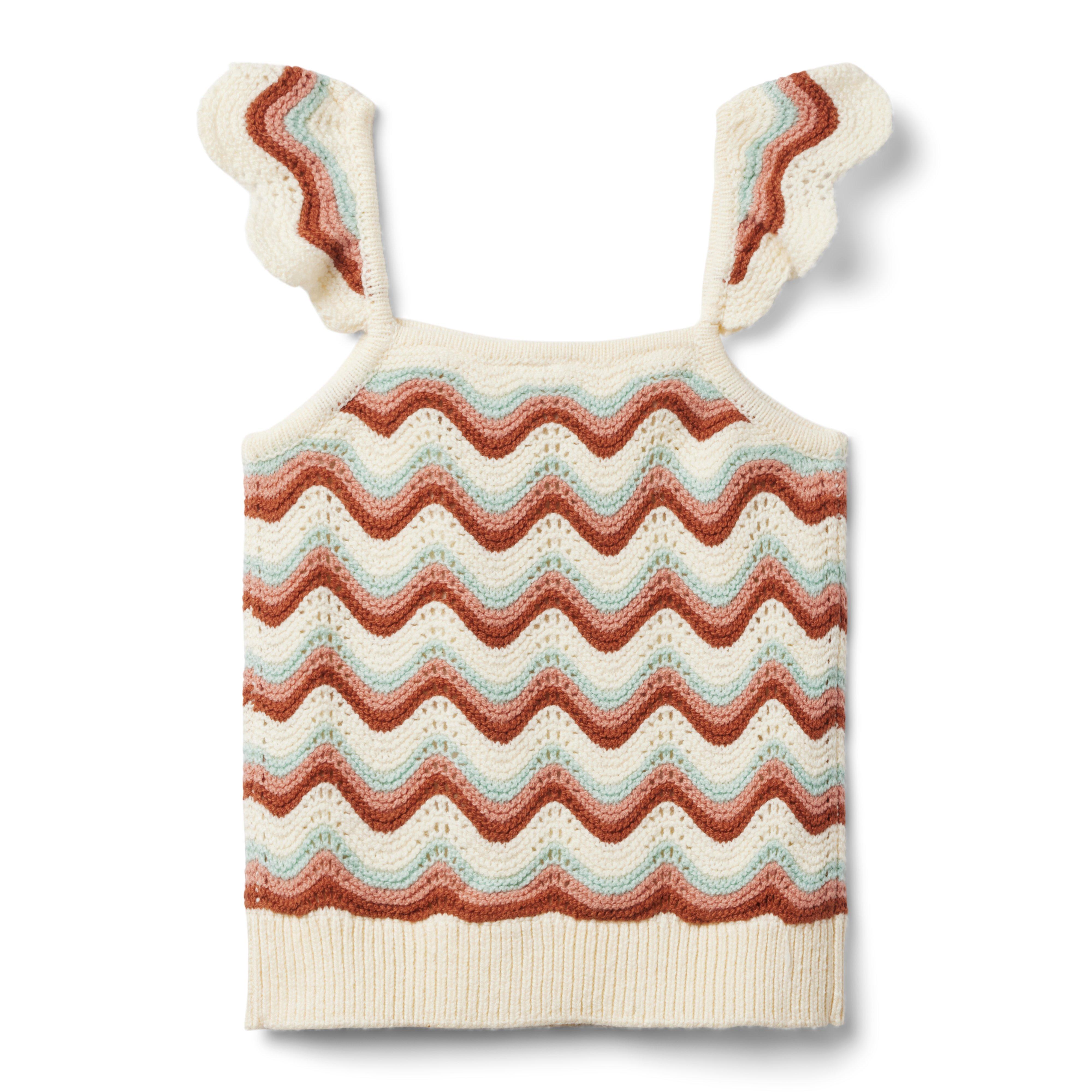 Striped Crochet Top image number 1