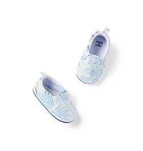 Baby Palm Toile Slip-On Sneaker