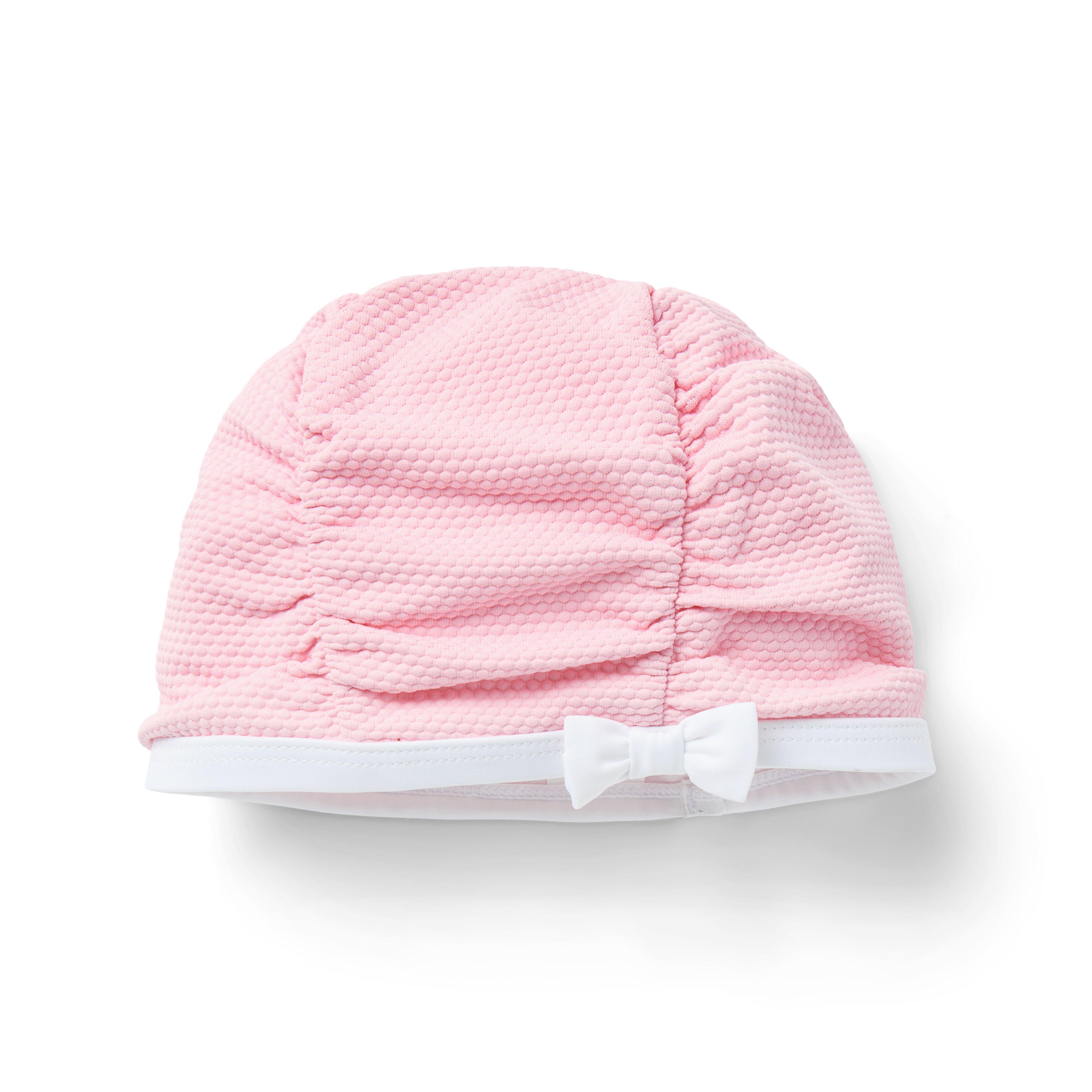 Girl Pastel Pink Gray Malin Recycled Swim Cap by Janie and Jack