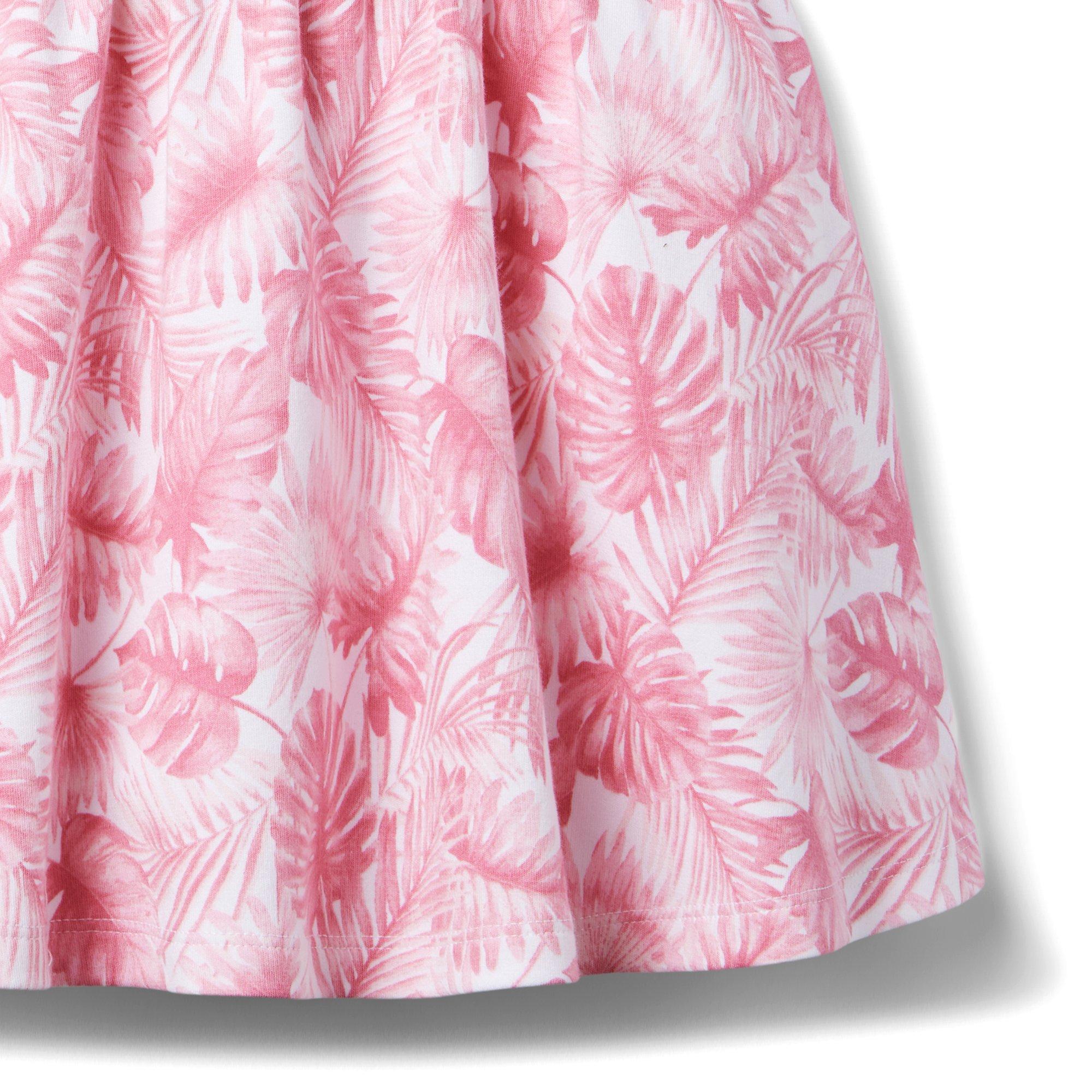 Girl Pale Pink Palm Gray Malin Under The Palms Dress by Janie and Jack