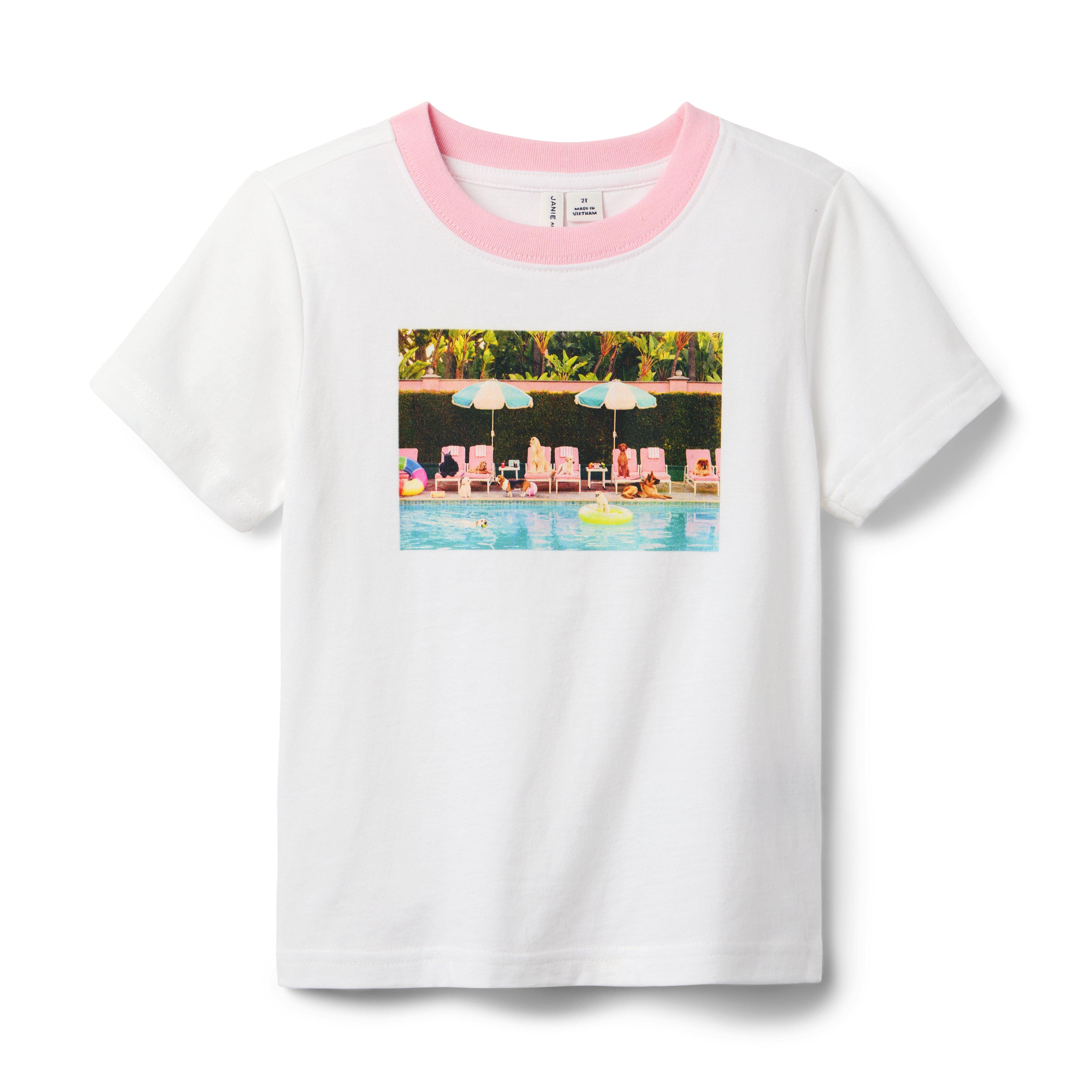 Gray Malin Poolside Dog Tee image number 1