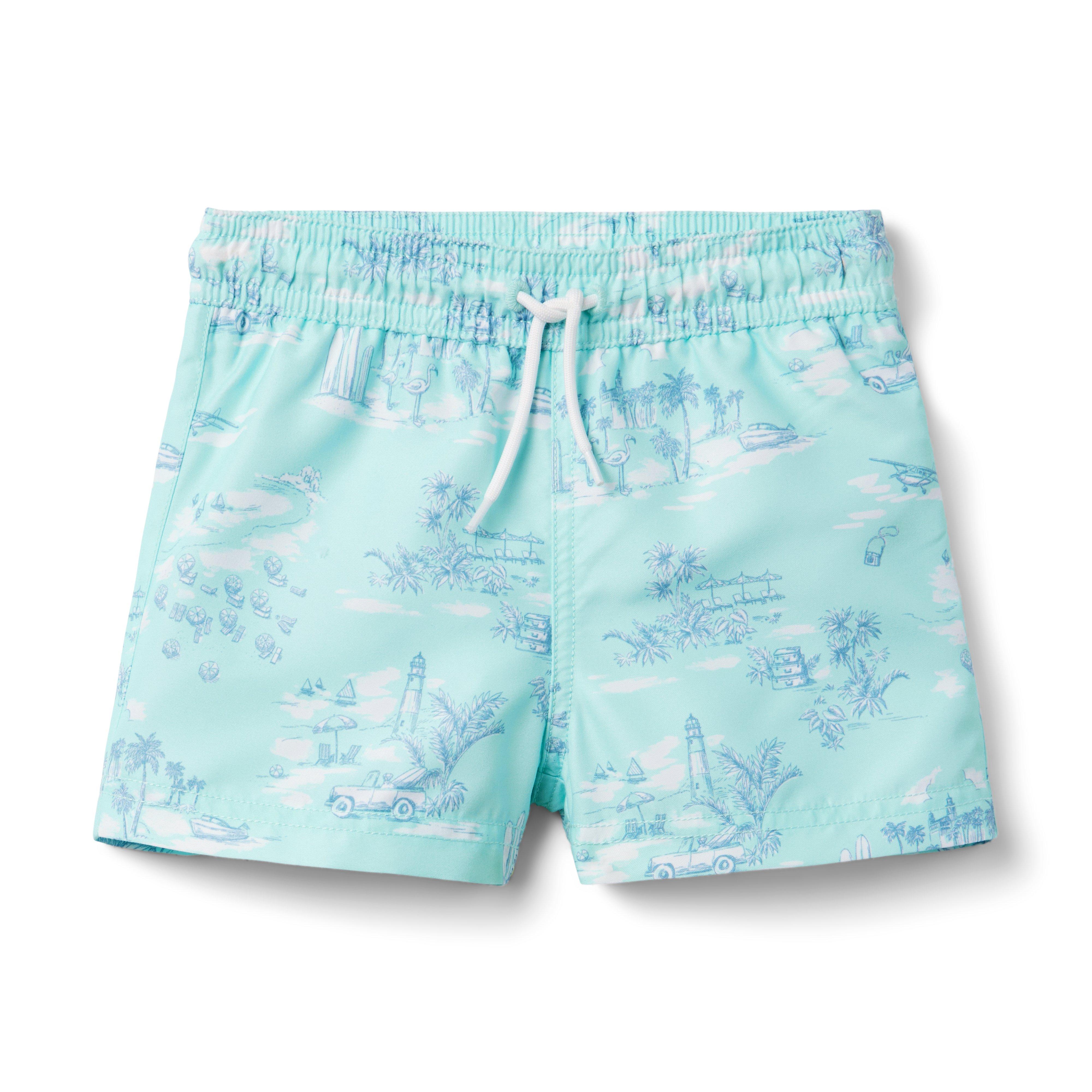 Gray Malin Recycled Travel Toile Swim Trunk image number 0