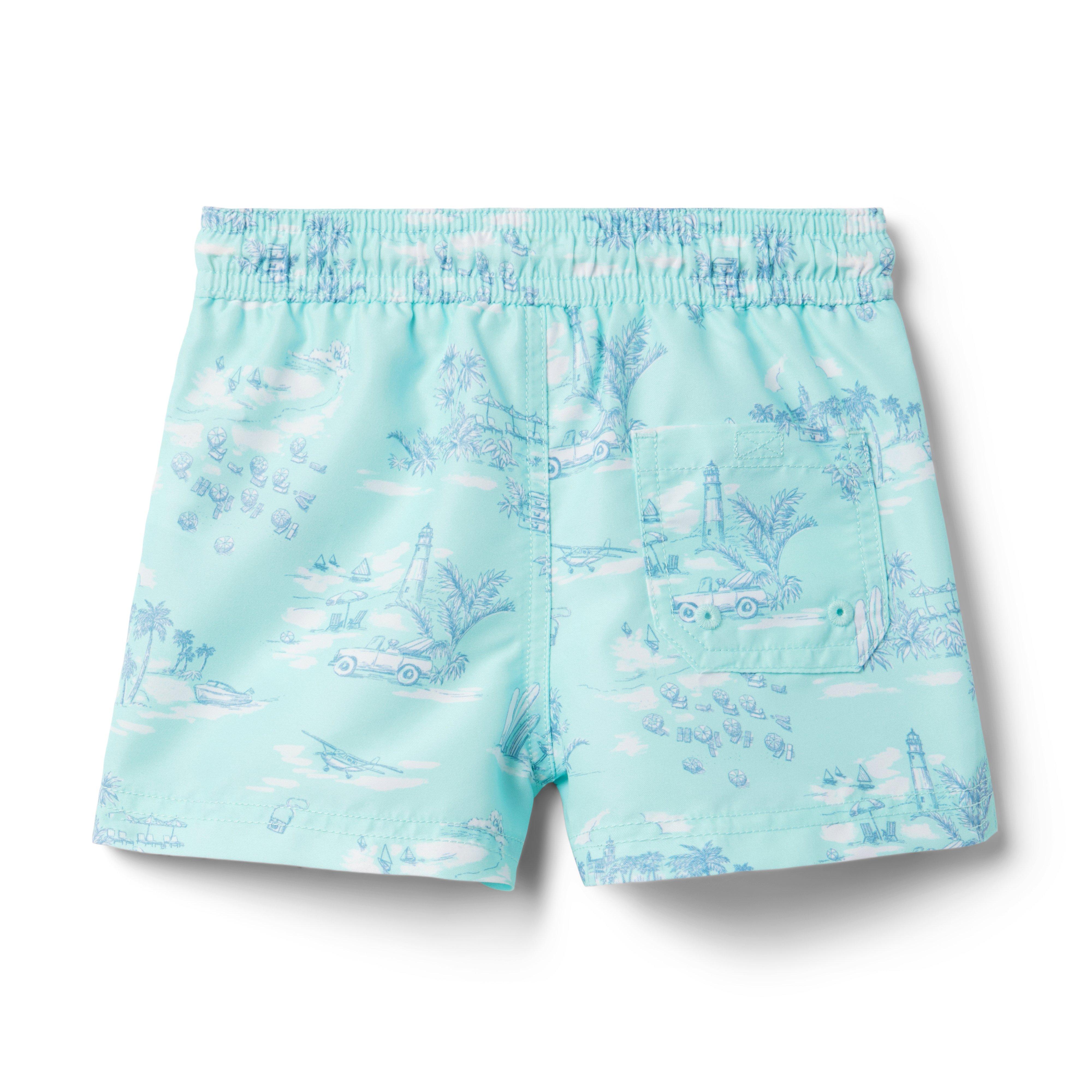 Gray Malin Recycled Travel Toile Swim Trunk image number 2