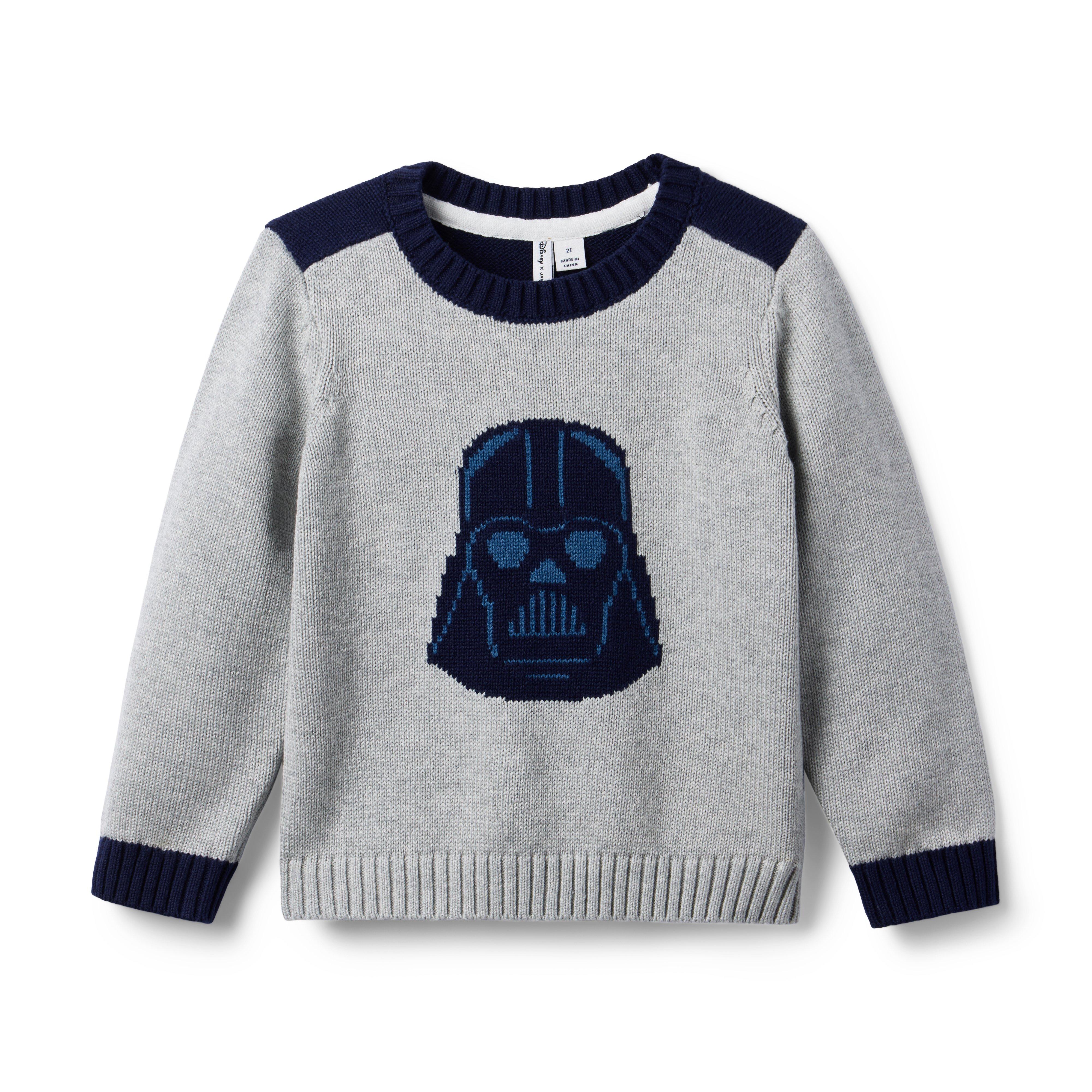 Boy Classic Grey Heather STAR WARS Darth Vader Sweater by Janie and Jack