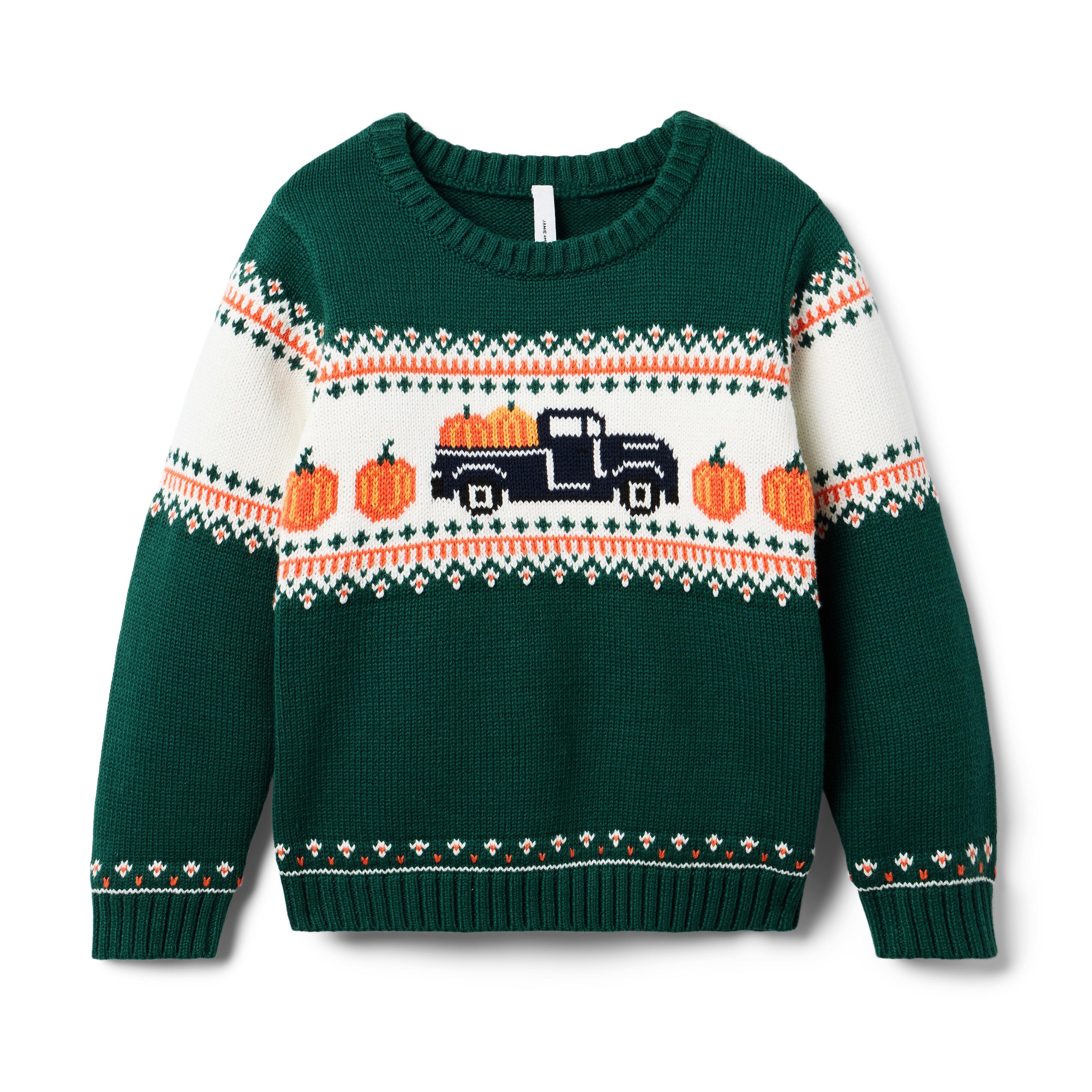 Pumpkin Fair Isle Sweater image number 0