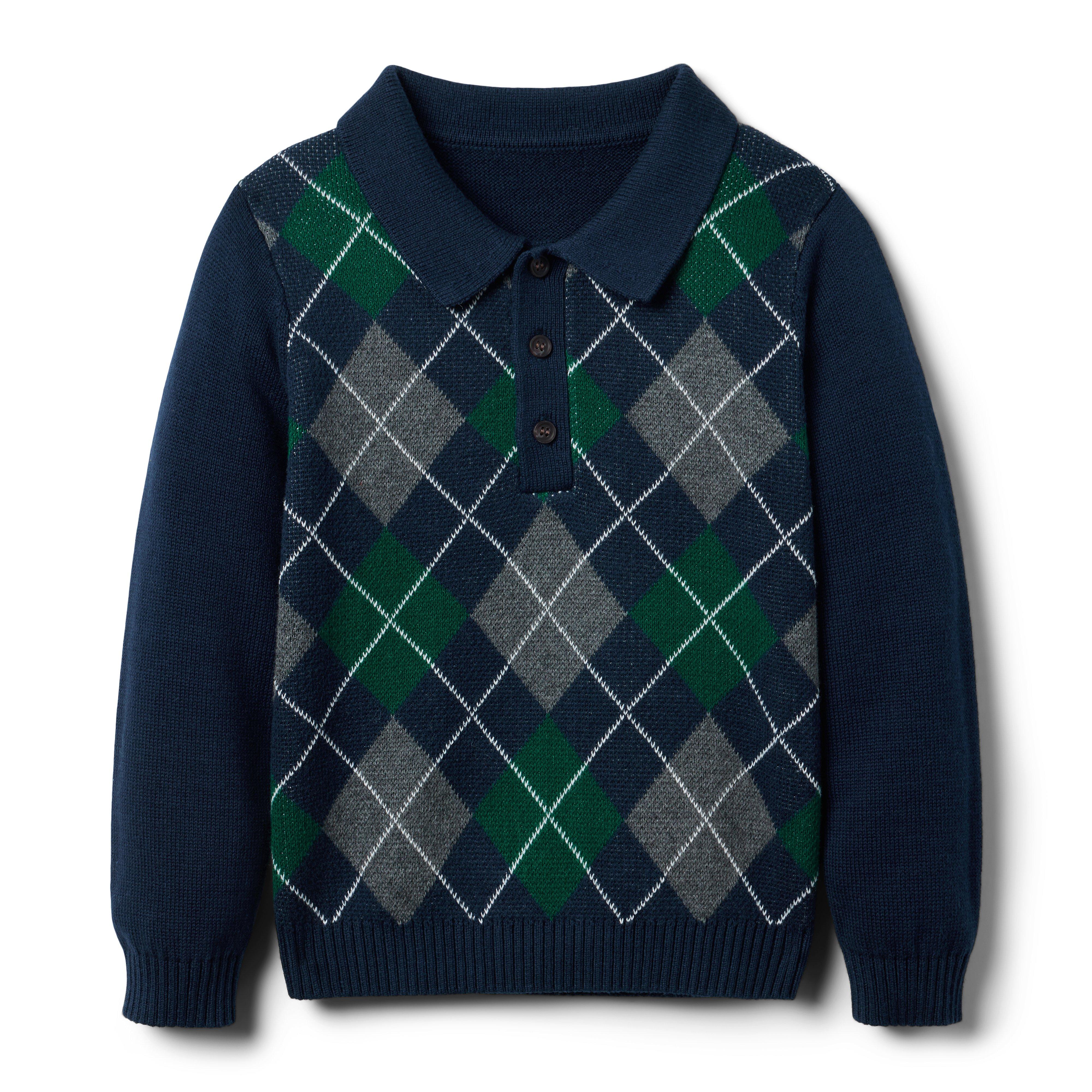 Argyle Polo Sweater