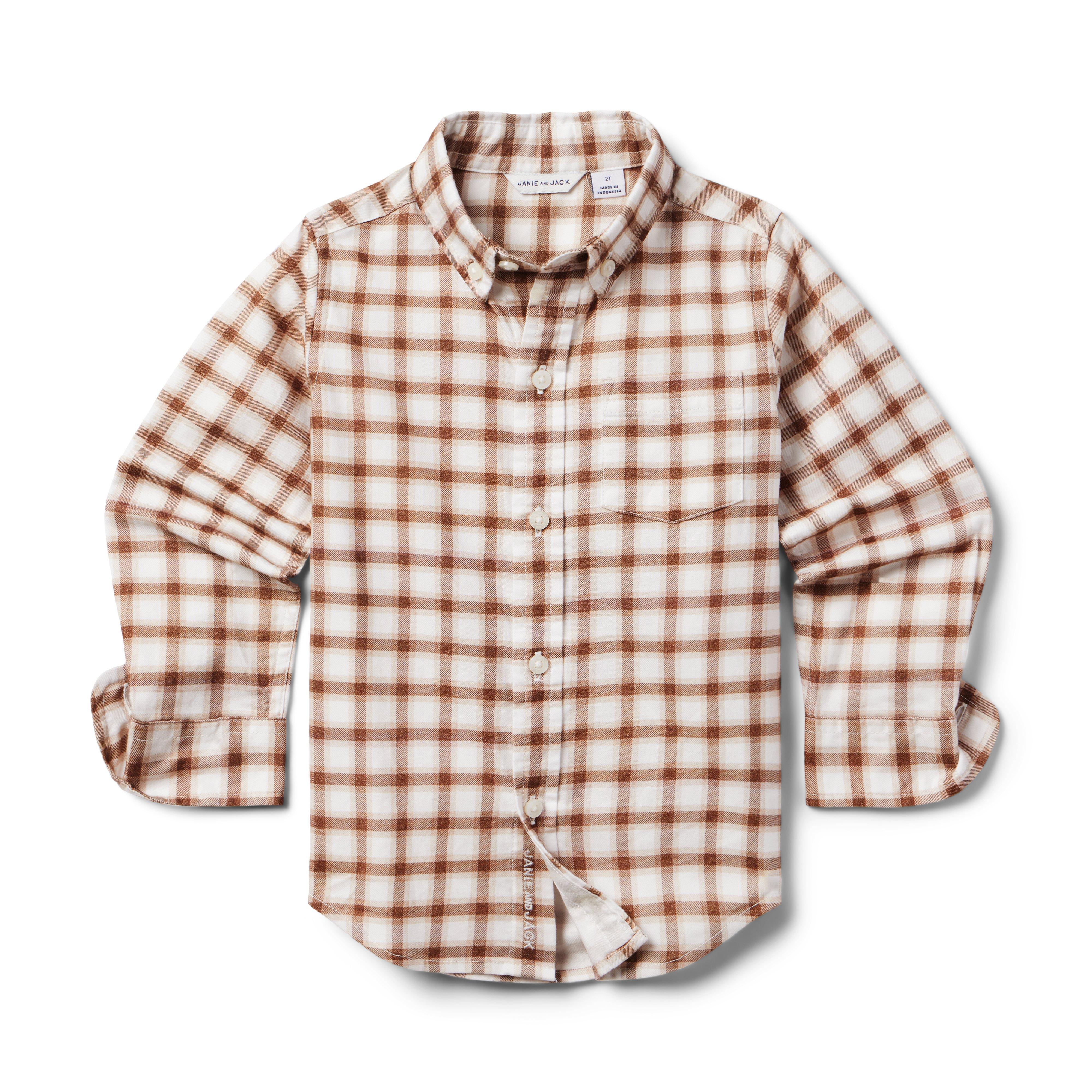 Plaid Brushed Twill Shirt