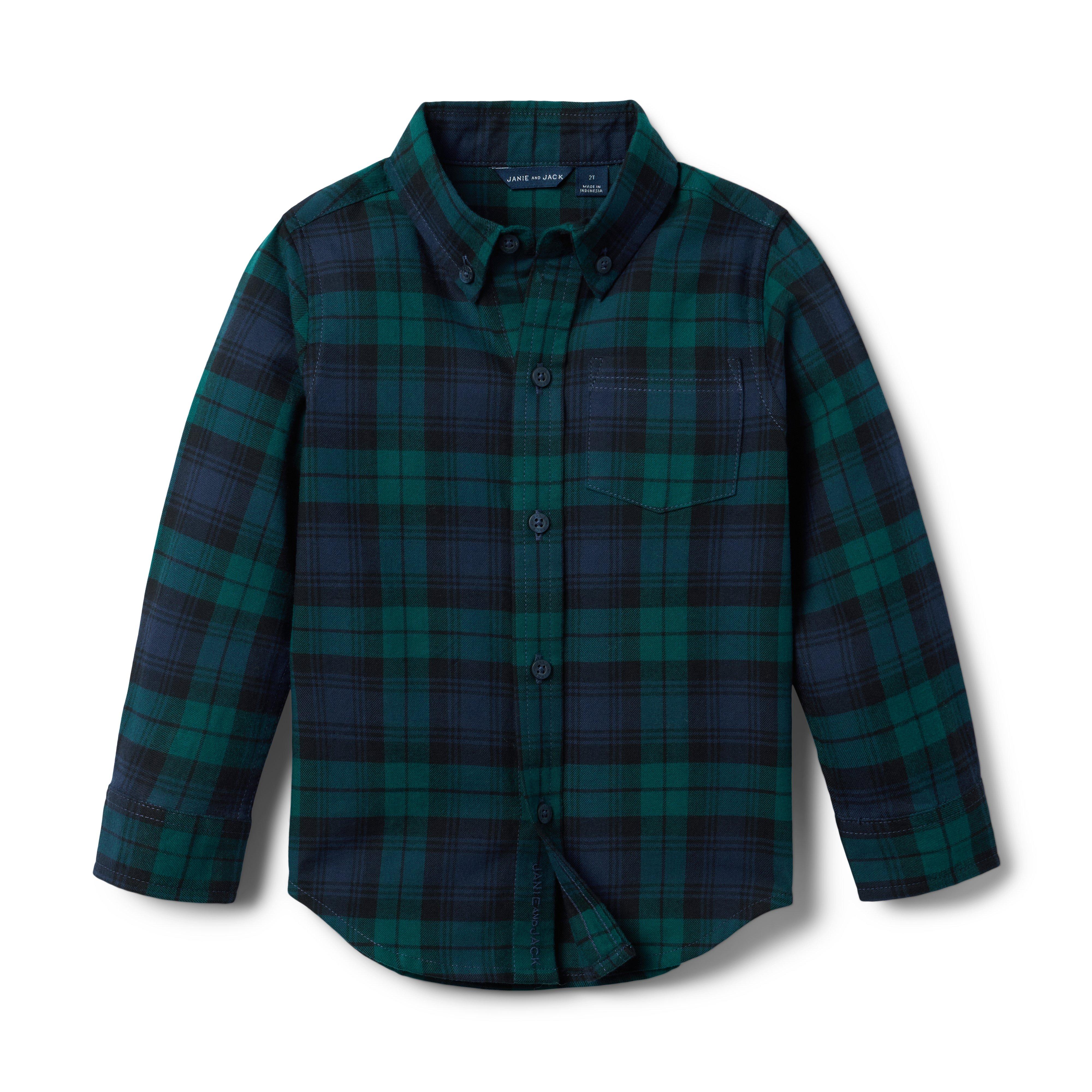 Tartan Brushed Twill Shirt image number 0 - image with zoom