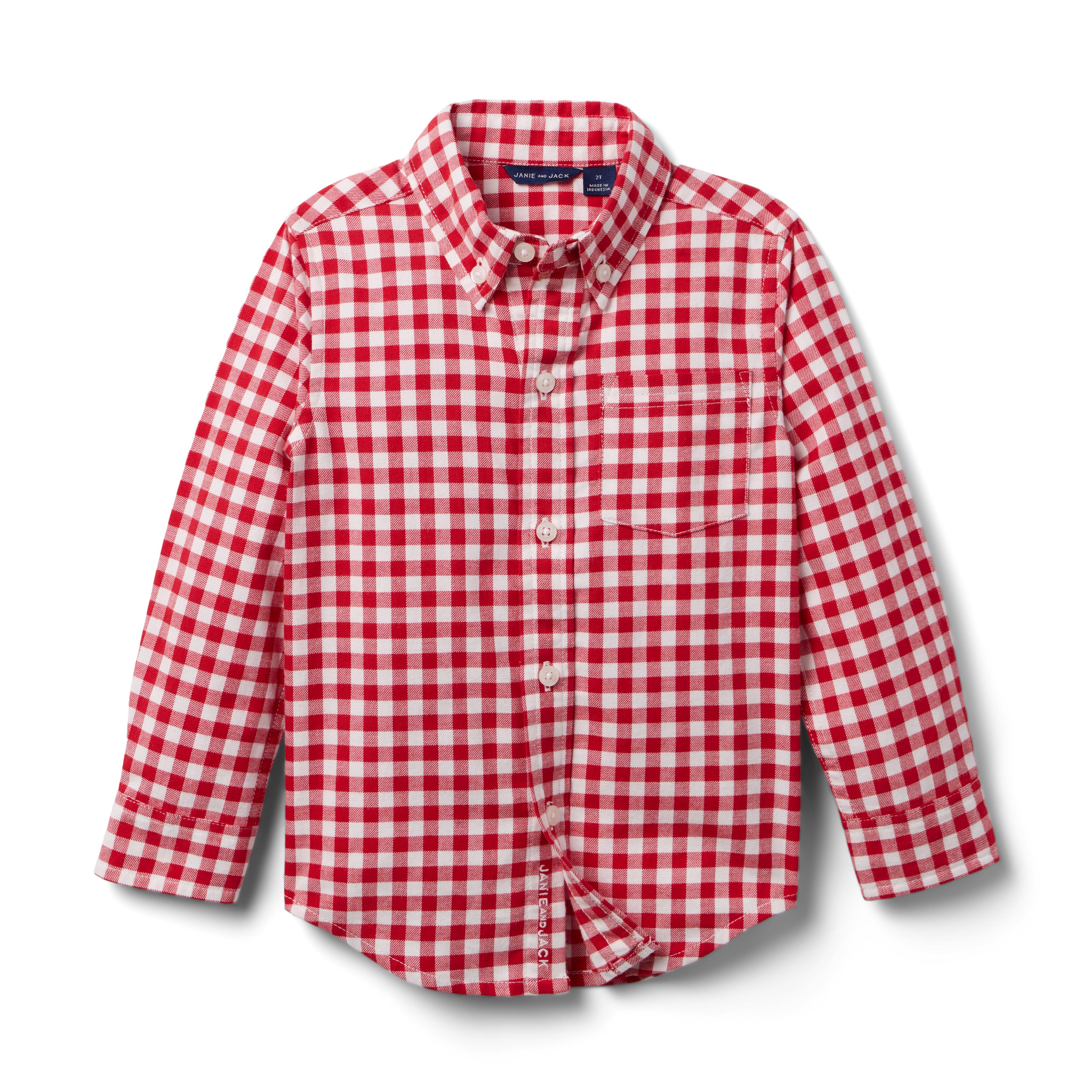 Houndstooth Brushed Twill Shirt