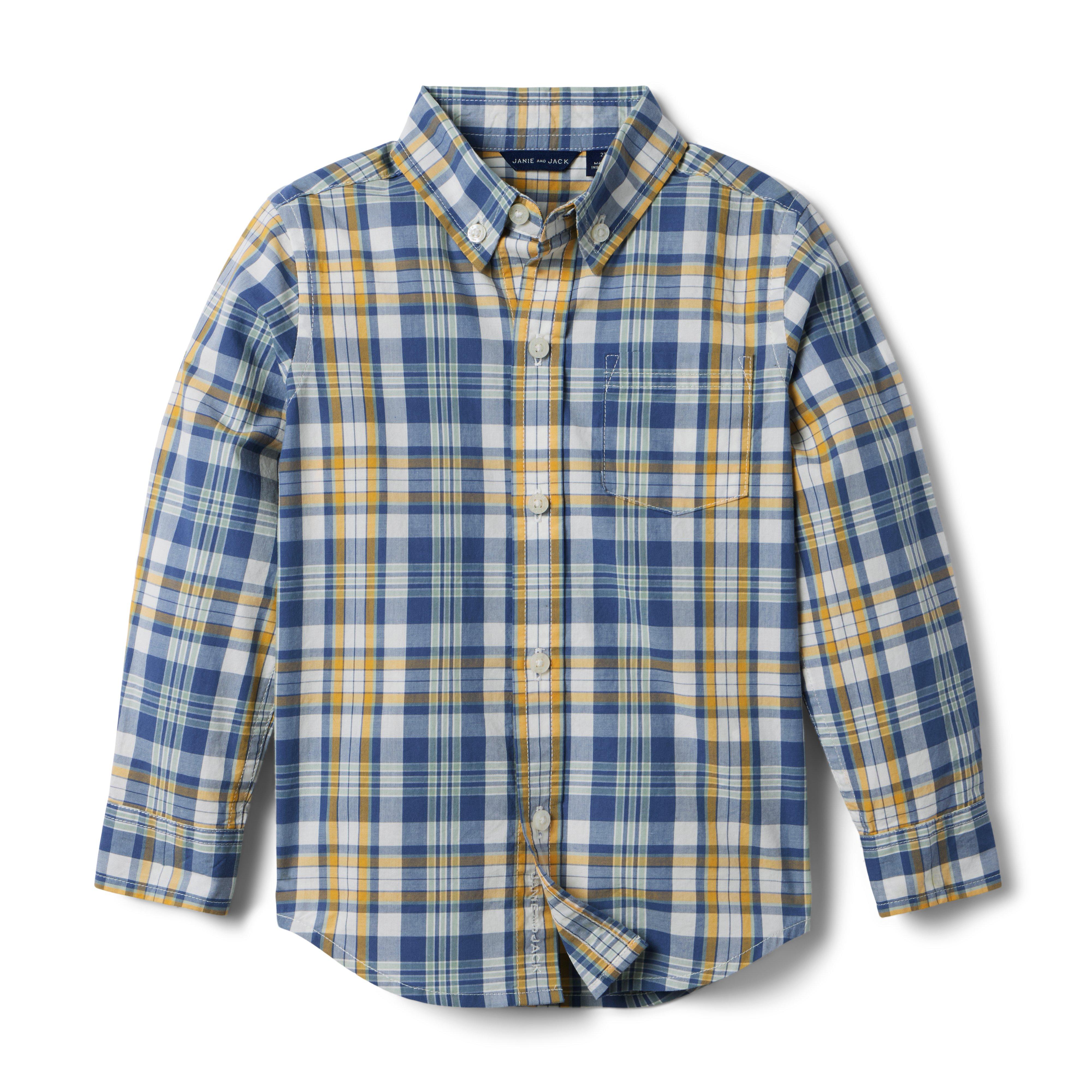 Plaid Poplin Shirt