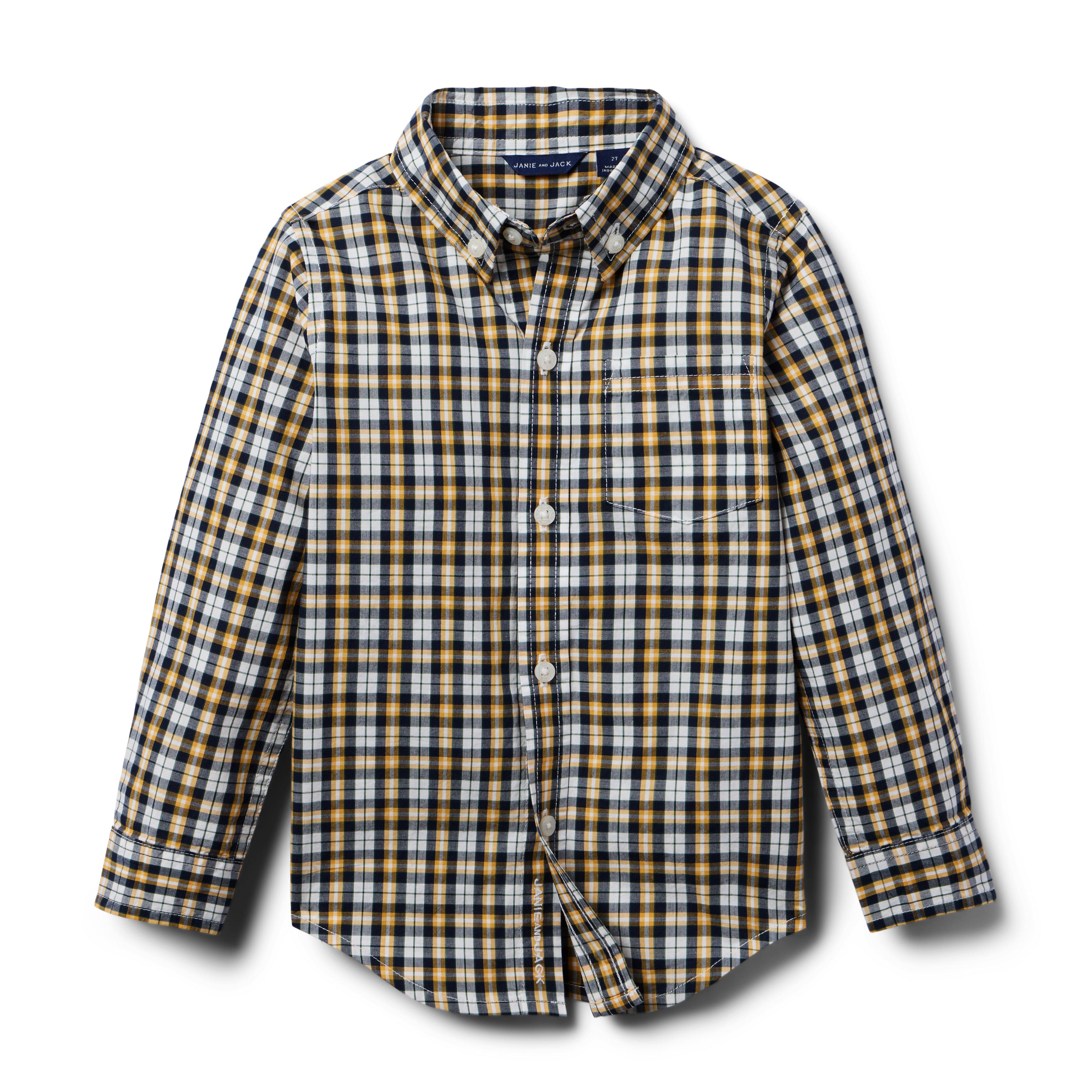 Plaid Poplin Shirt