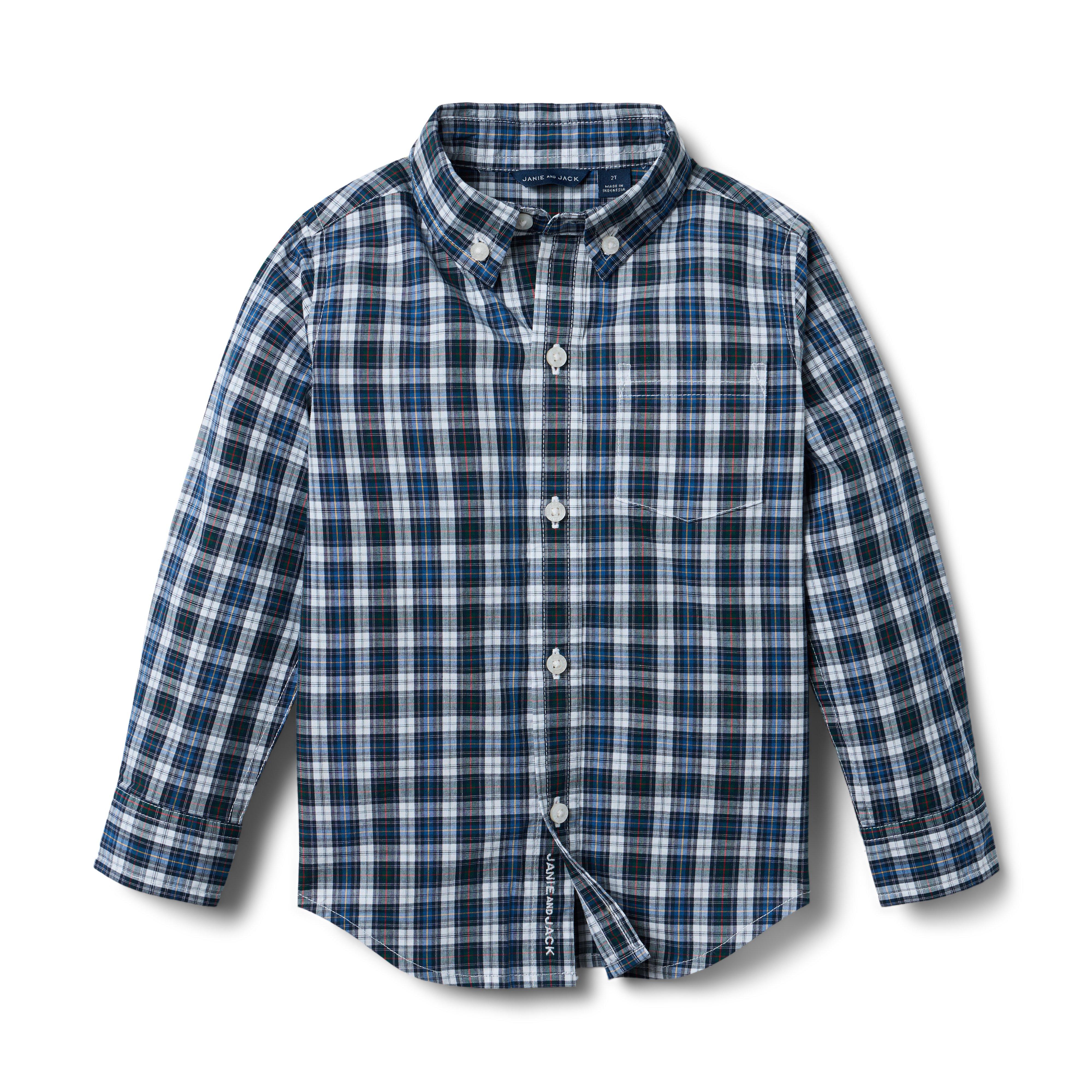 Plaid Poplin Shirt