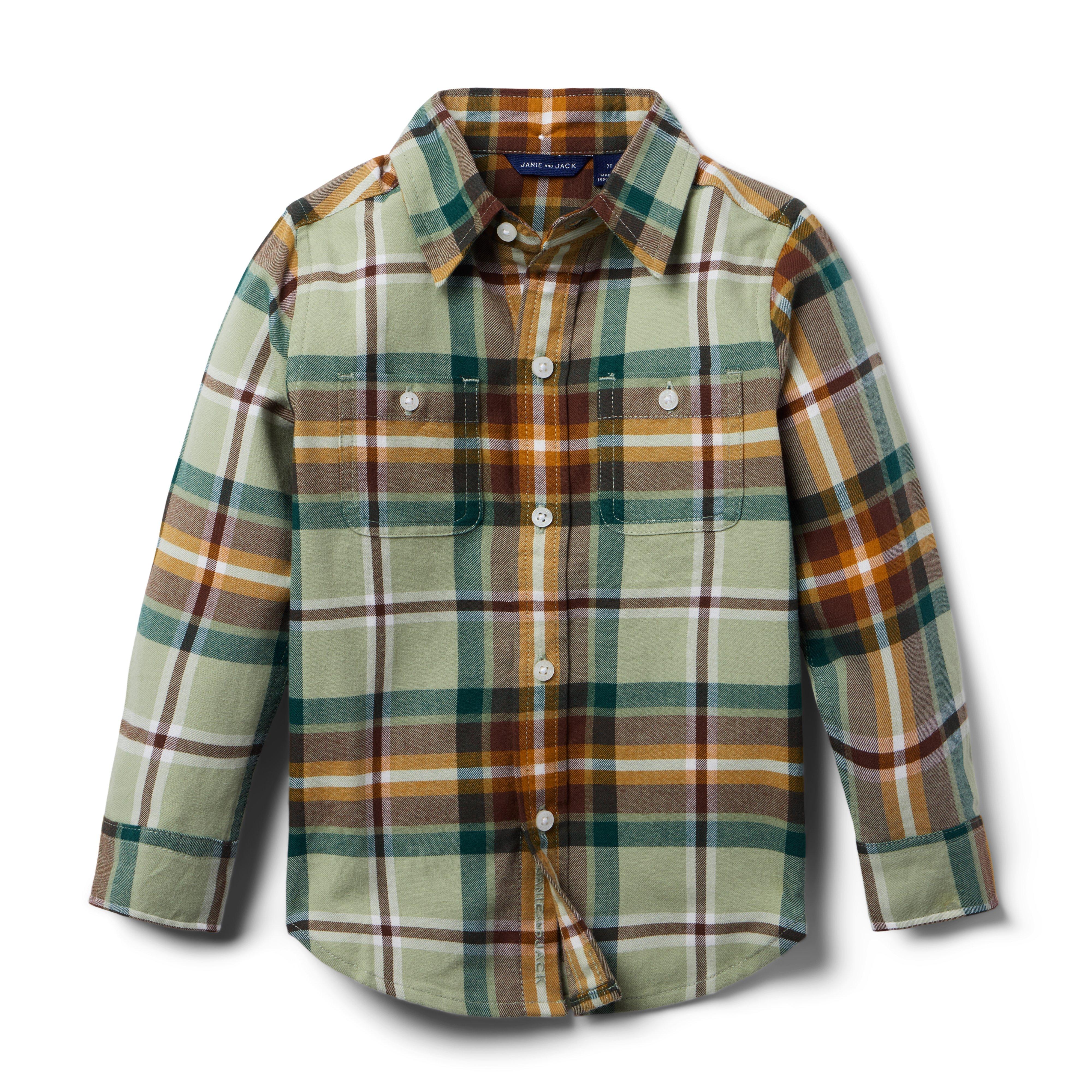 Plaid Brushed Twill Shirt