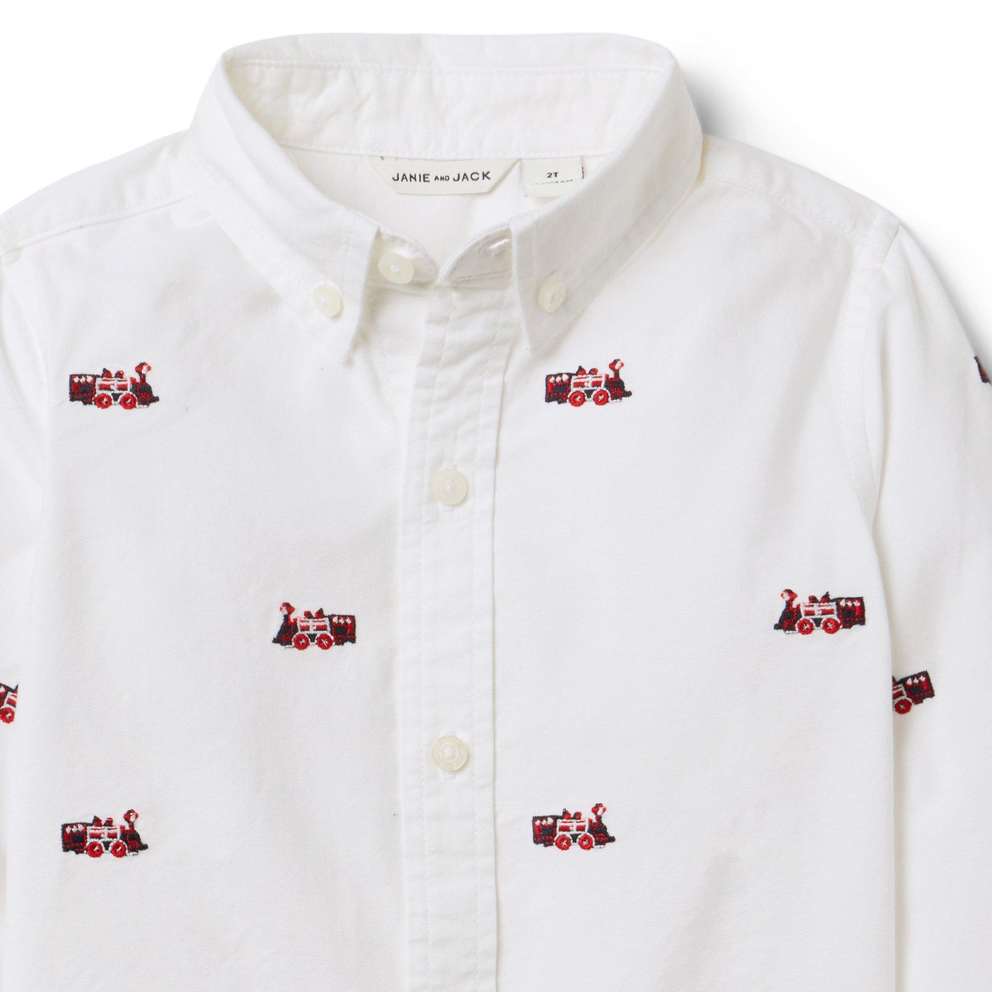 The Embroidered Train Oxford Shirt image number 2