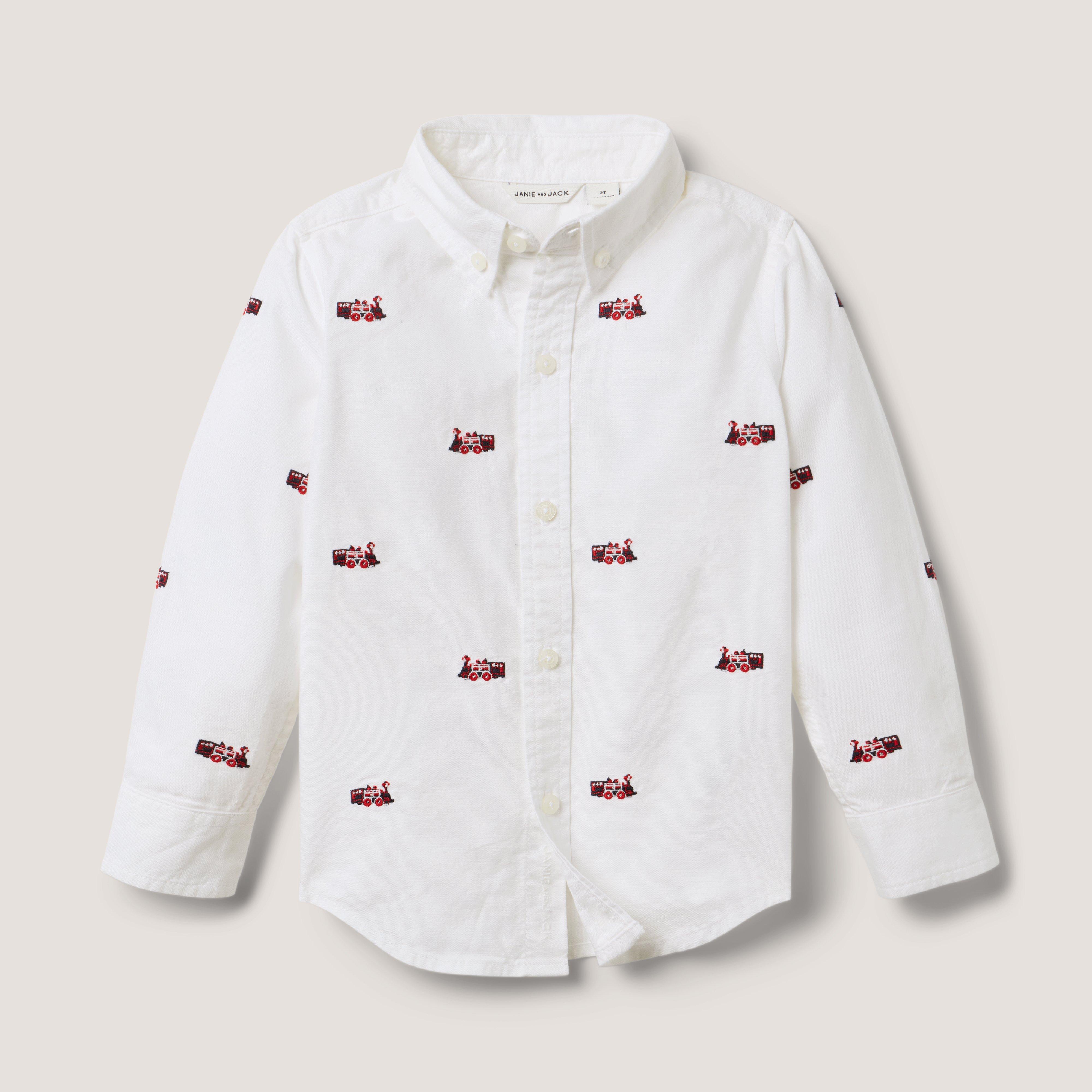 The Embroidered Train Oxford Shirt image number 0