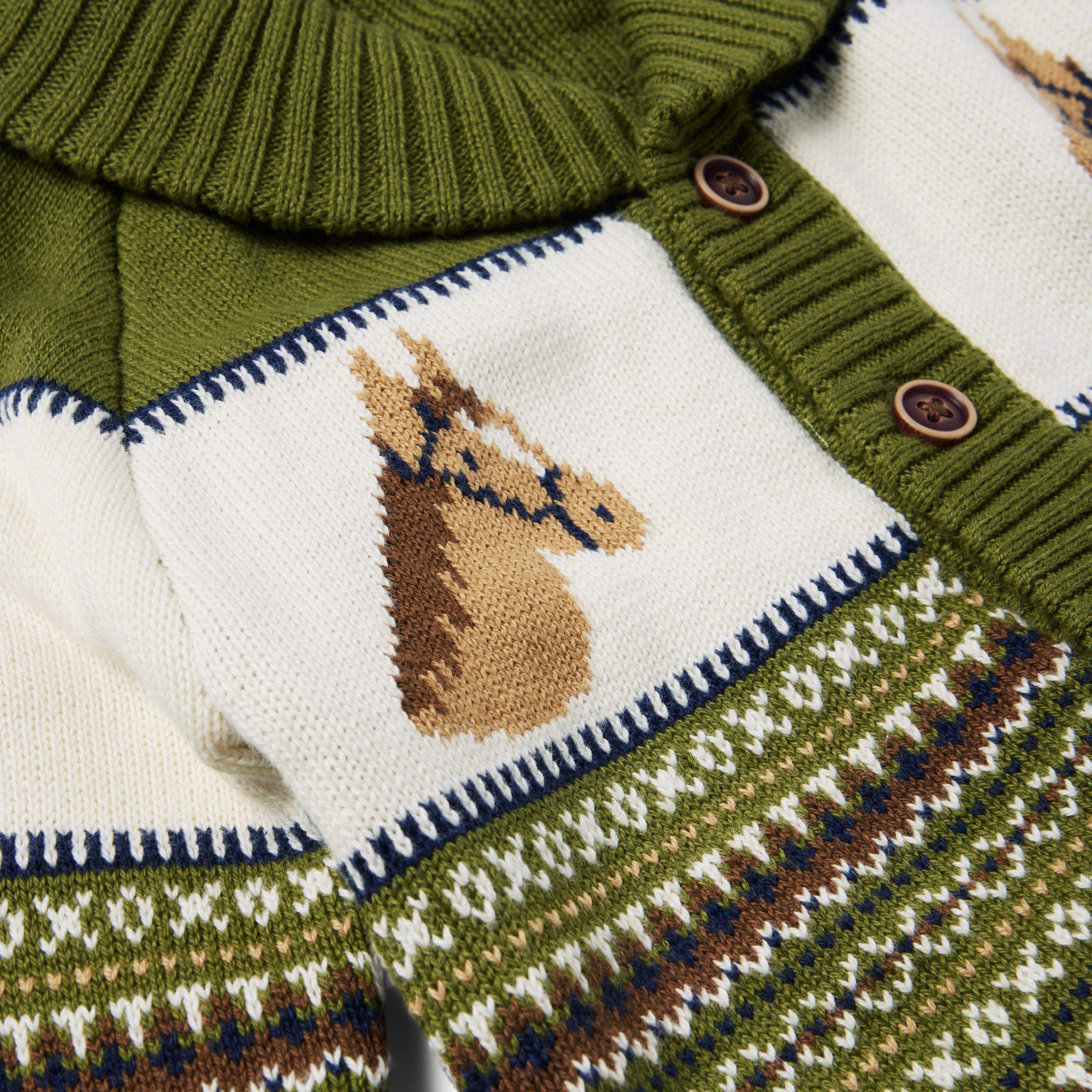 The Little Equestrian Baby Cardigan  image number 1